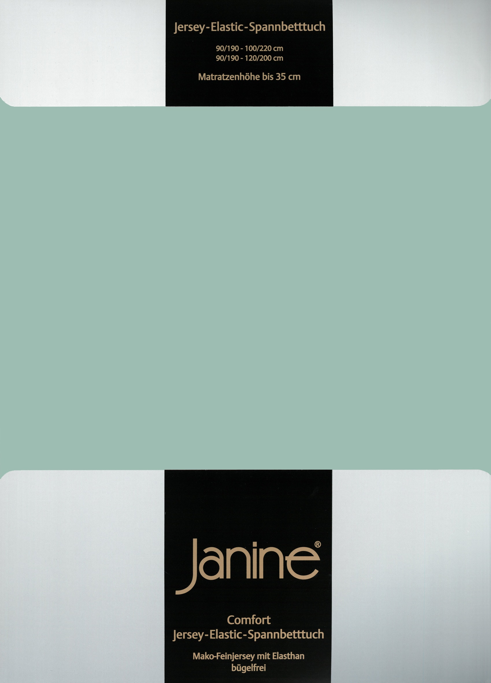 Janine Spannbettlaken »ELASTIC 5002 Jersey Bettlaken mit Elasthan, 190 g/m²« für Matratzen bis 35 cm Höhe, 95% Baumwolle, hochwertig, langlebig