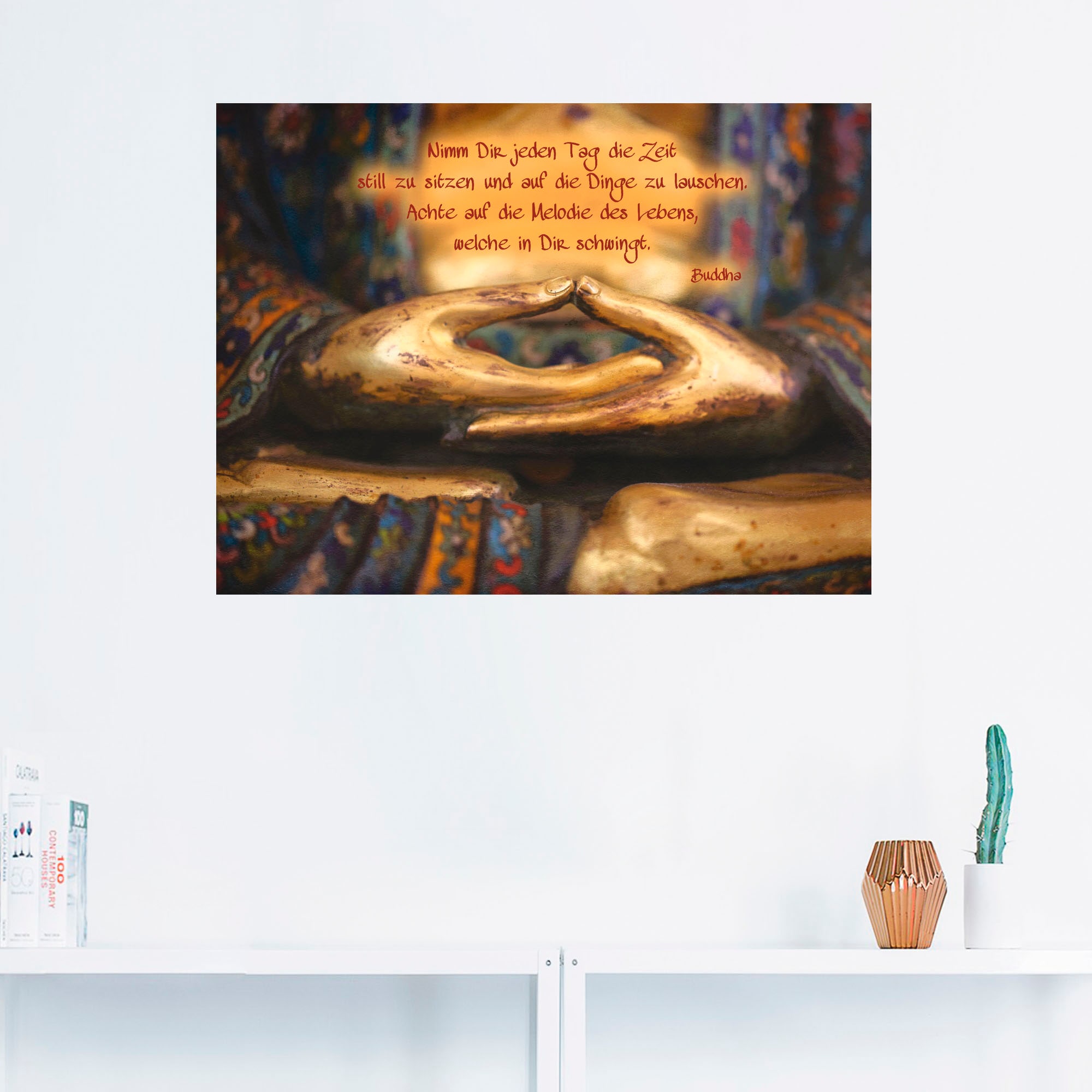 Artland Wandbild »Weisheit«, Religion, (1 St.), als Leinwandbild, Poster, W günstig online kaufen