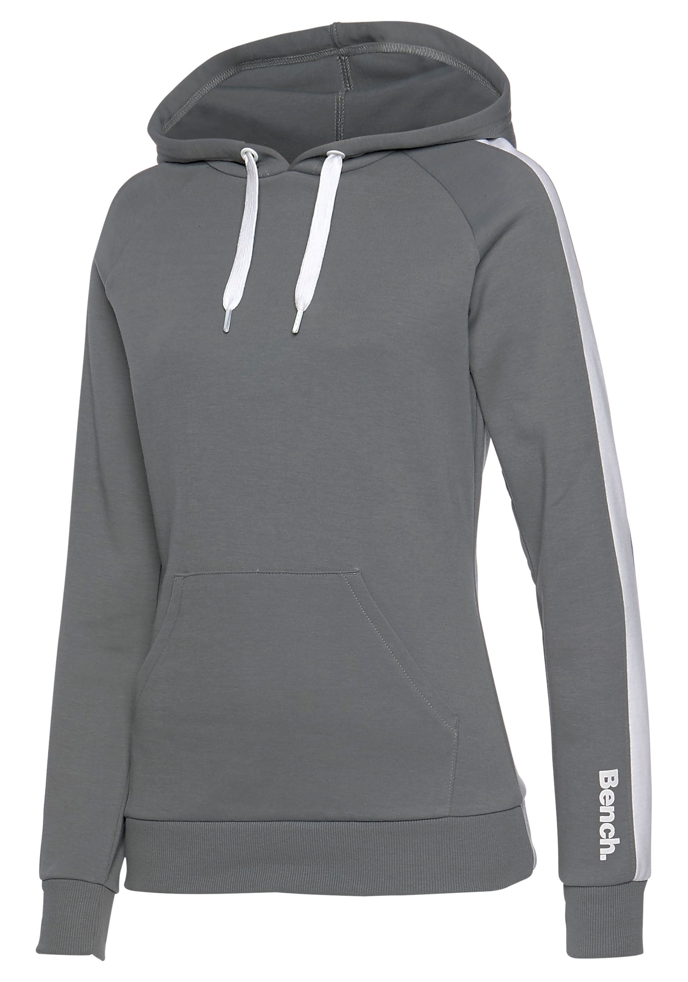 Bench. Loungewear Kapuzensweatshirt, mit Seitenstreifen und Kängurutasche, Loungeanzug, Hoodie