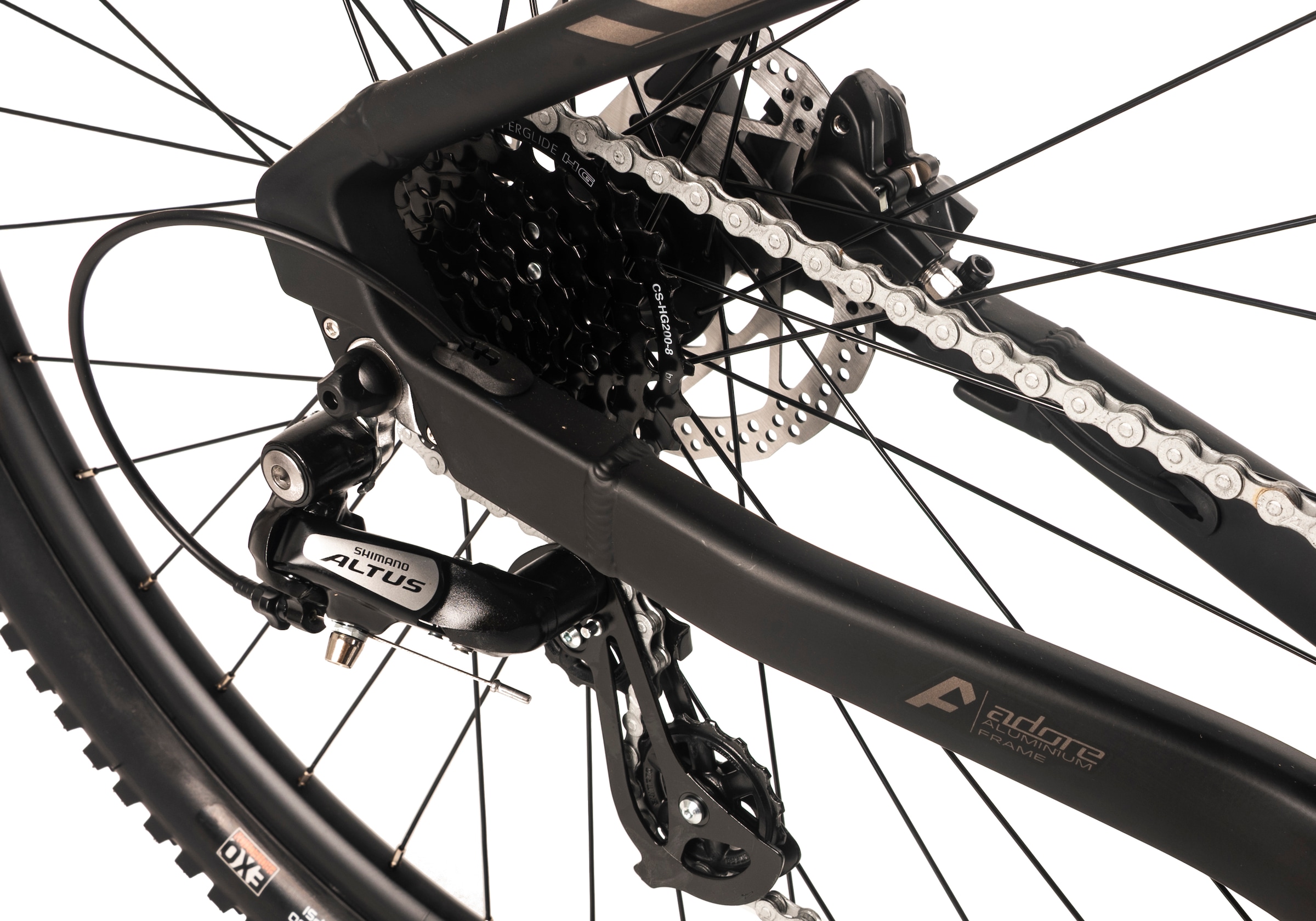 Adore E-Bike »Hardtail 29" GX-950 Mittelmotor 75NM / 15Ah schwarz matt«, 8 Gang, Shimano, Altus, Mittelmotor 250 W