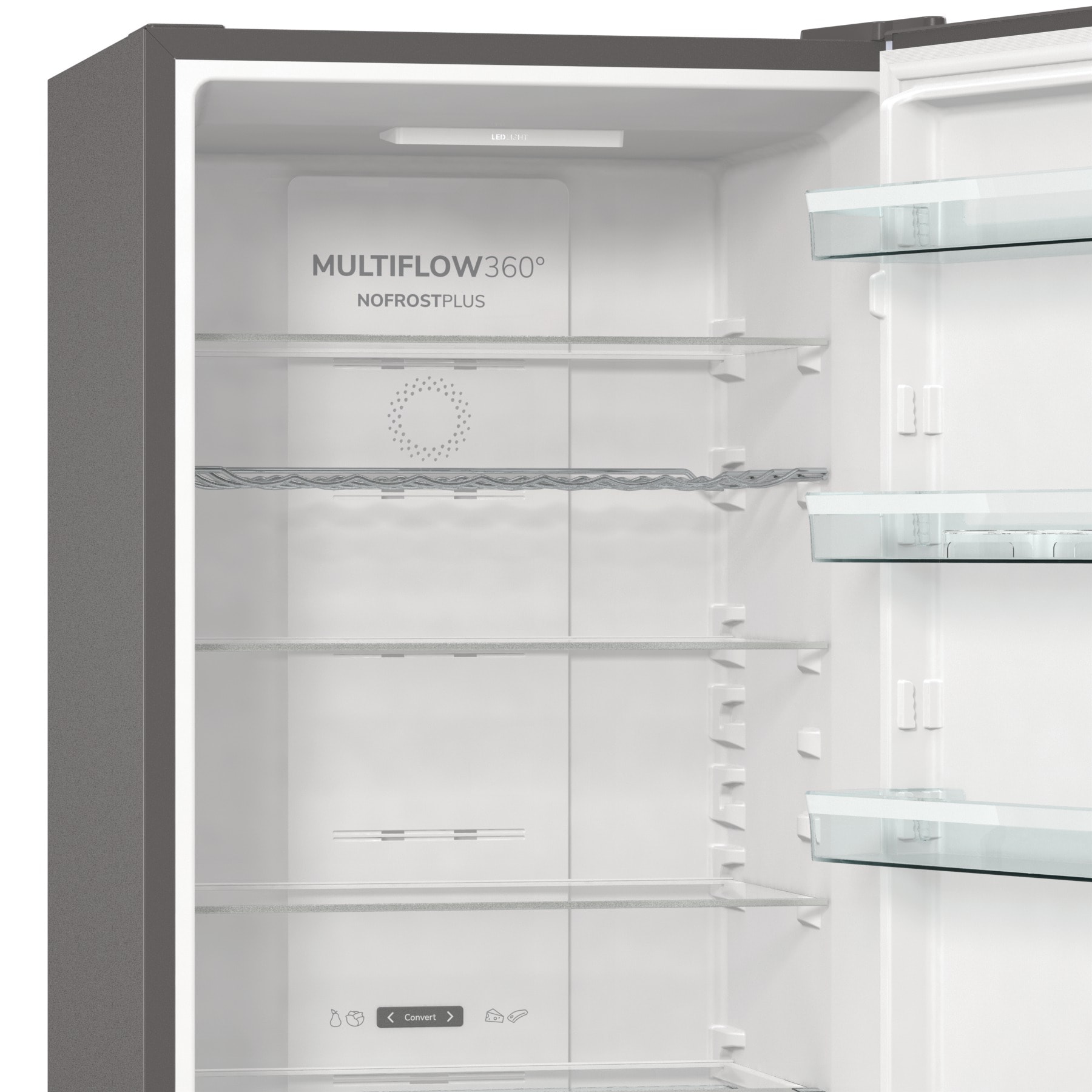 GORENJE Kühl-/Gefrierkombination »NRK620B61X4OT«, kein Abtauen Dank NoFrostPlus, CrispZone mit Feuchteregulierung