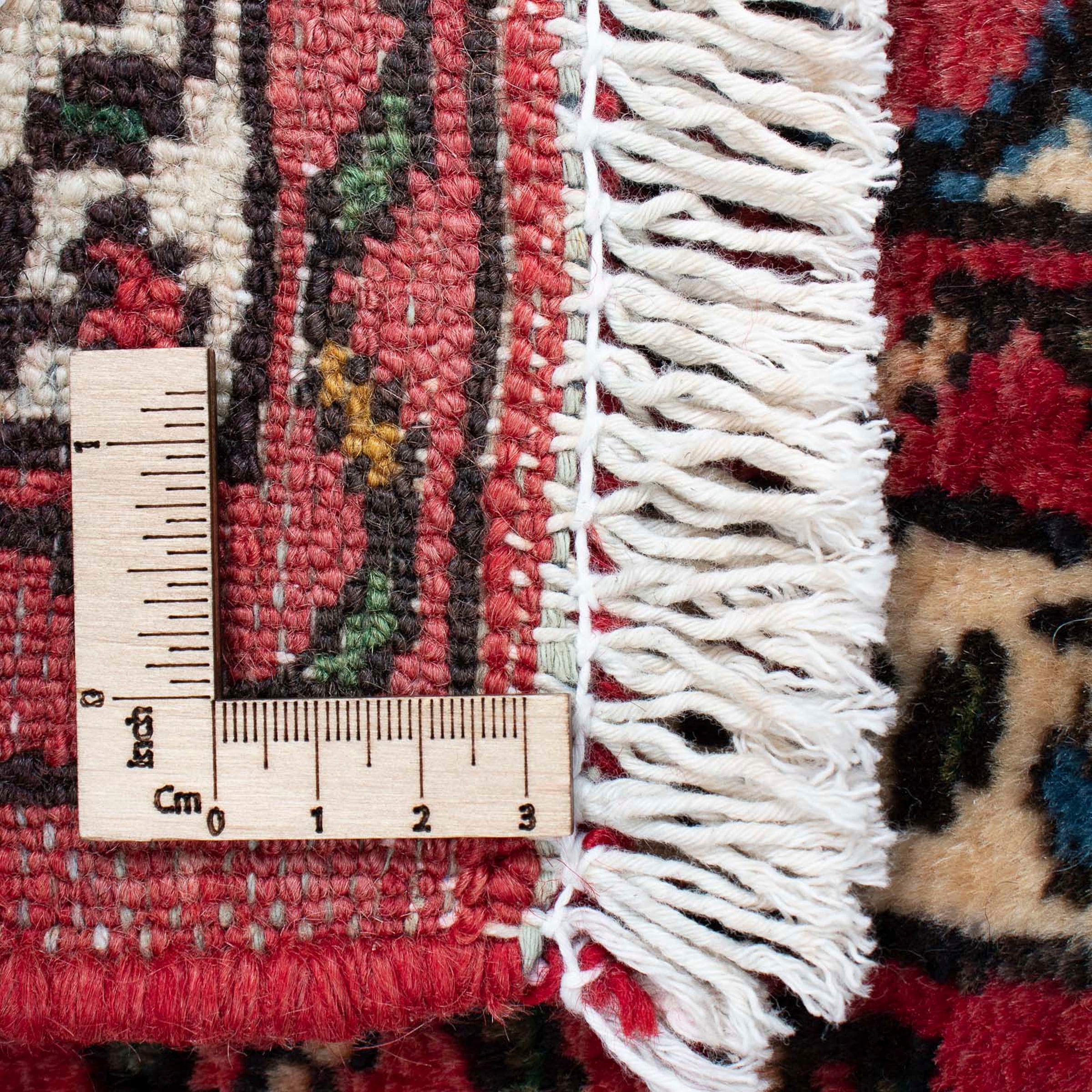 morgenland Orientteppich »Perser - Nomadic - 98 x 73 cm - dunkelrot«, rechteckig, Wohnzimmer, Handgeknüpft, Einzelstück mit Zertifikat