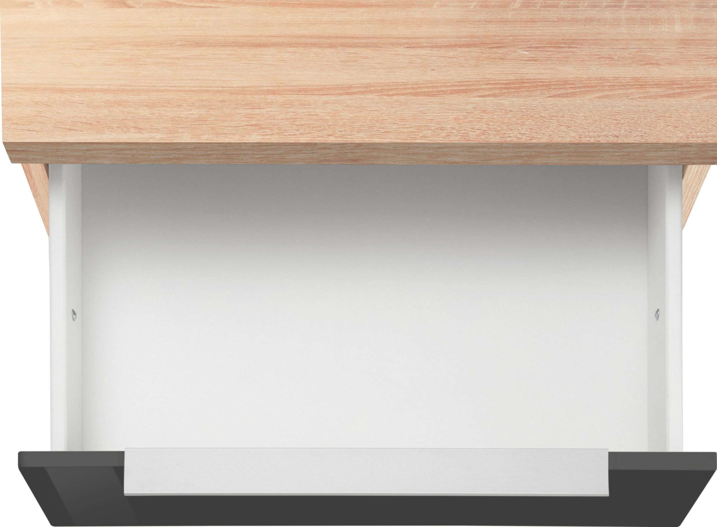 KOCHSTATION Küchenzeile »KS-Brindisi Breite 340 cm«, wahlweise mit E-Geräten und Induktion, mit MDF-Fronten und Regal