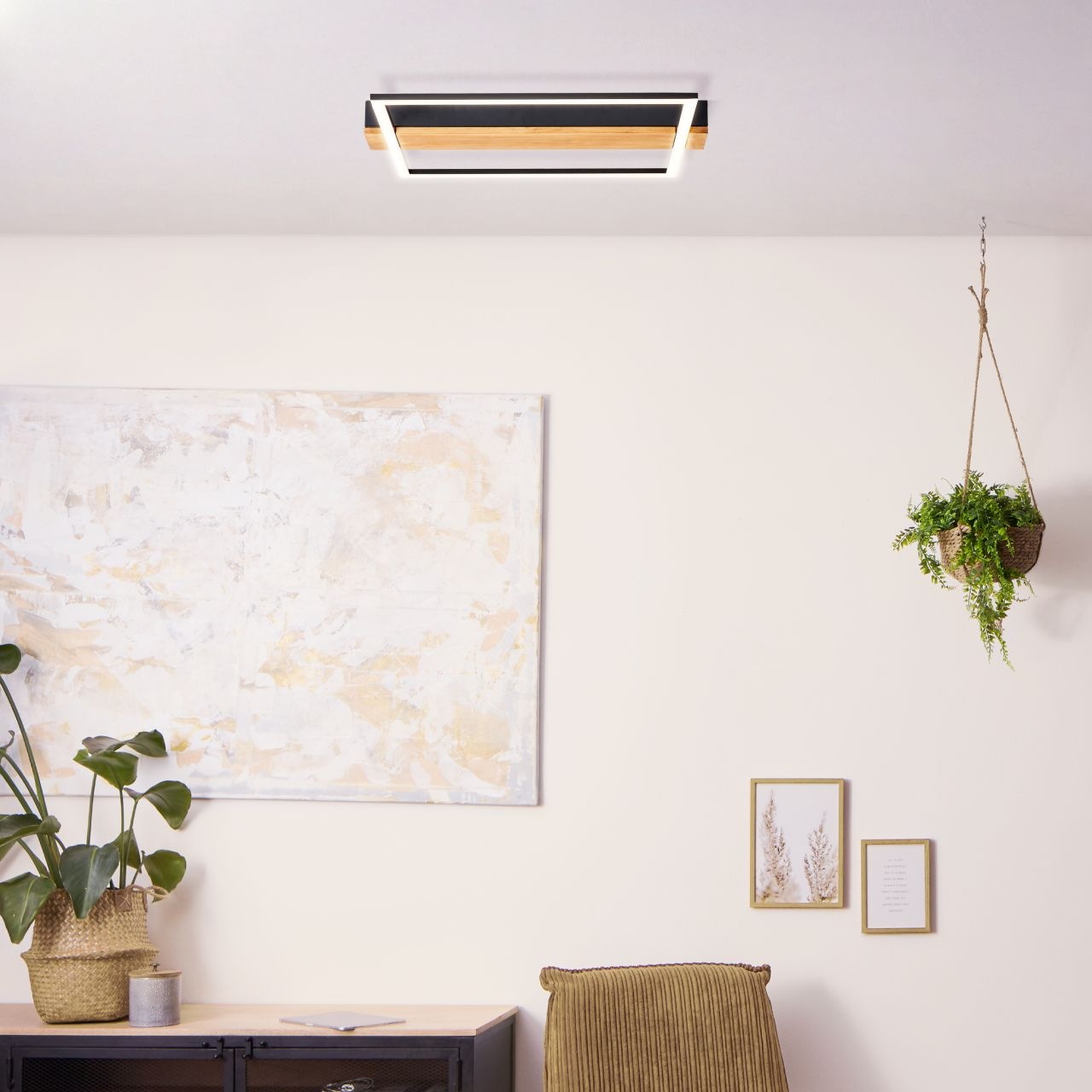 Brilliant Deckenleuchte »Loneos« 1 Stk. Warmweiß 3 Stufen dimmbar - 45x40cm günstig online kaufen