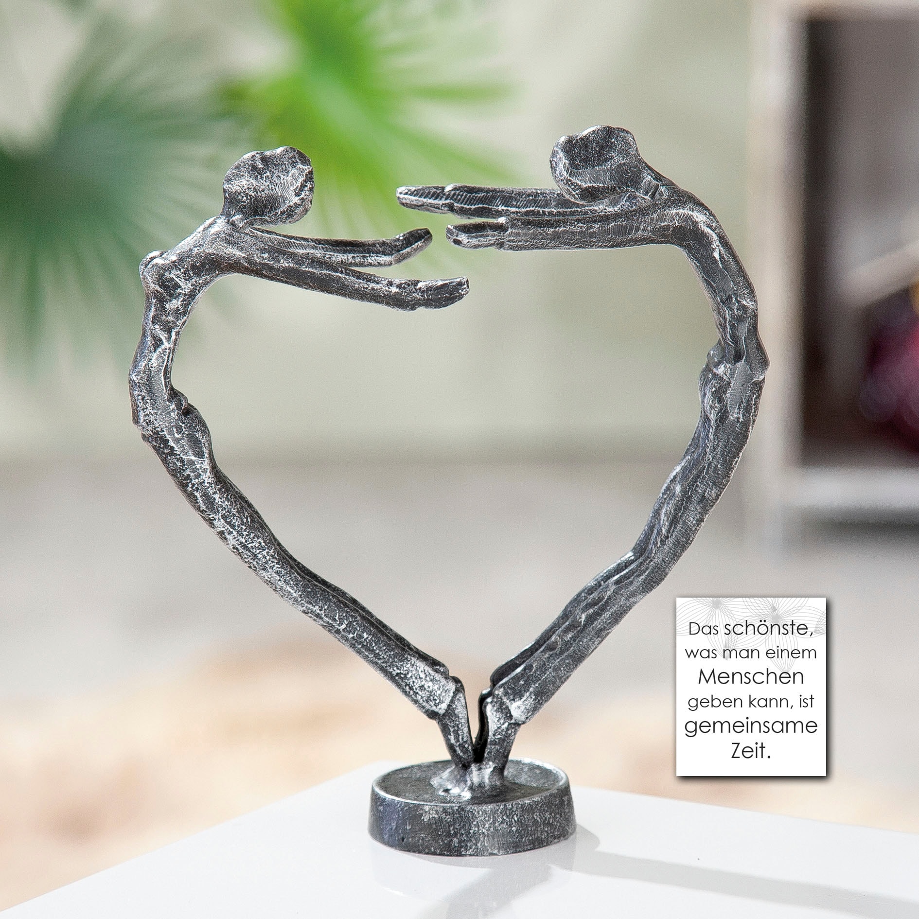 Love, by In Dekofigur silber«, auf silberfarben Casablanca Raten bestellen Skulptur Gilde »Design