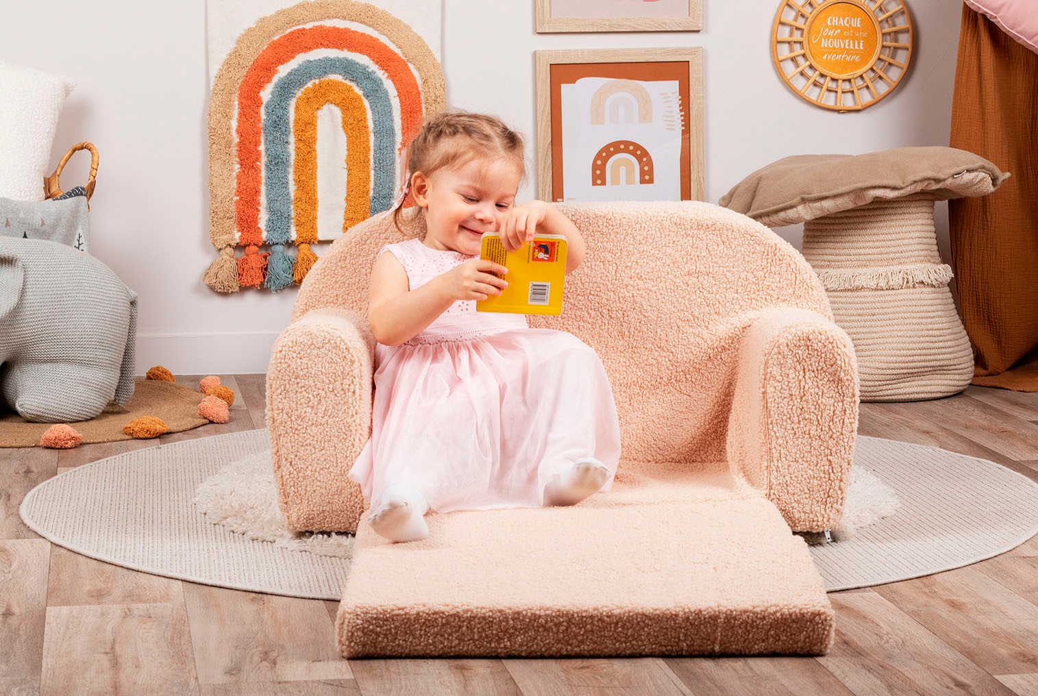 Knorrtoys® Sofa »Soft, plush beige«, für Kinder; Made in Europe