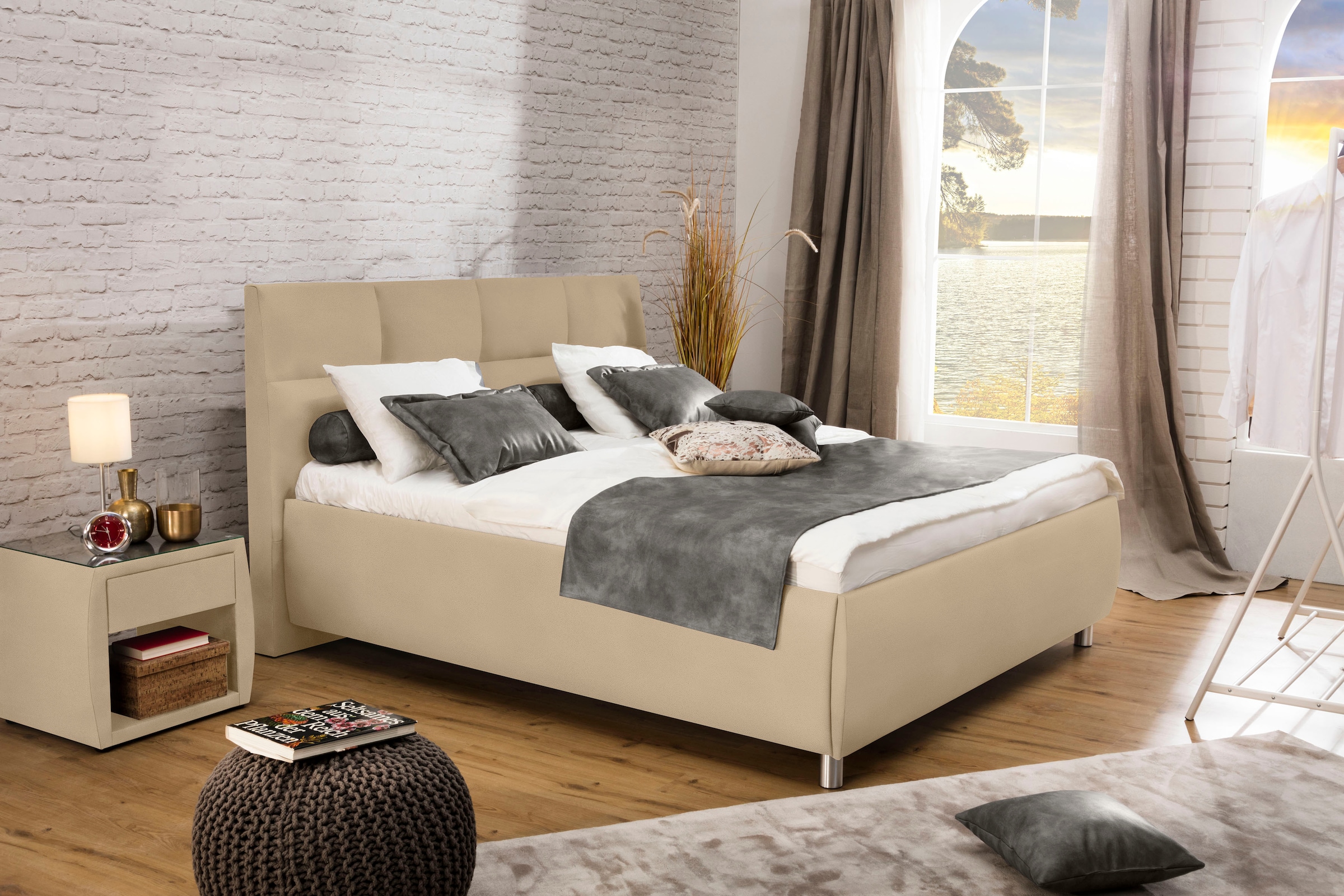 alina Polsterbett "Nadina" wahlweise mit Matratze und Lattenrost, in versch günstig online kaufen