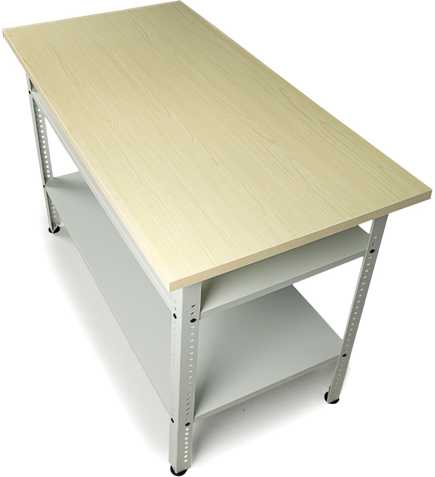 ONDIS24 Werkbank »Werkbank Nobbi Pro 120cm 95cm, Hellgrau« 1 tlg. tlg. große, variabel einsetzbare Ablagen, 95 cm Arbeitshöhe