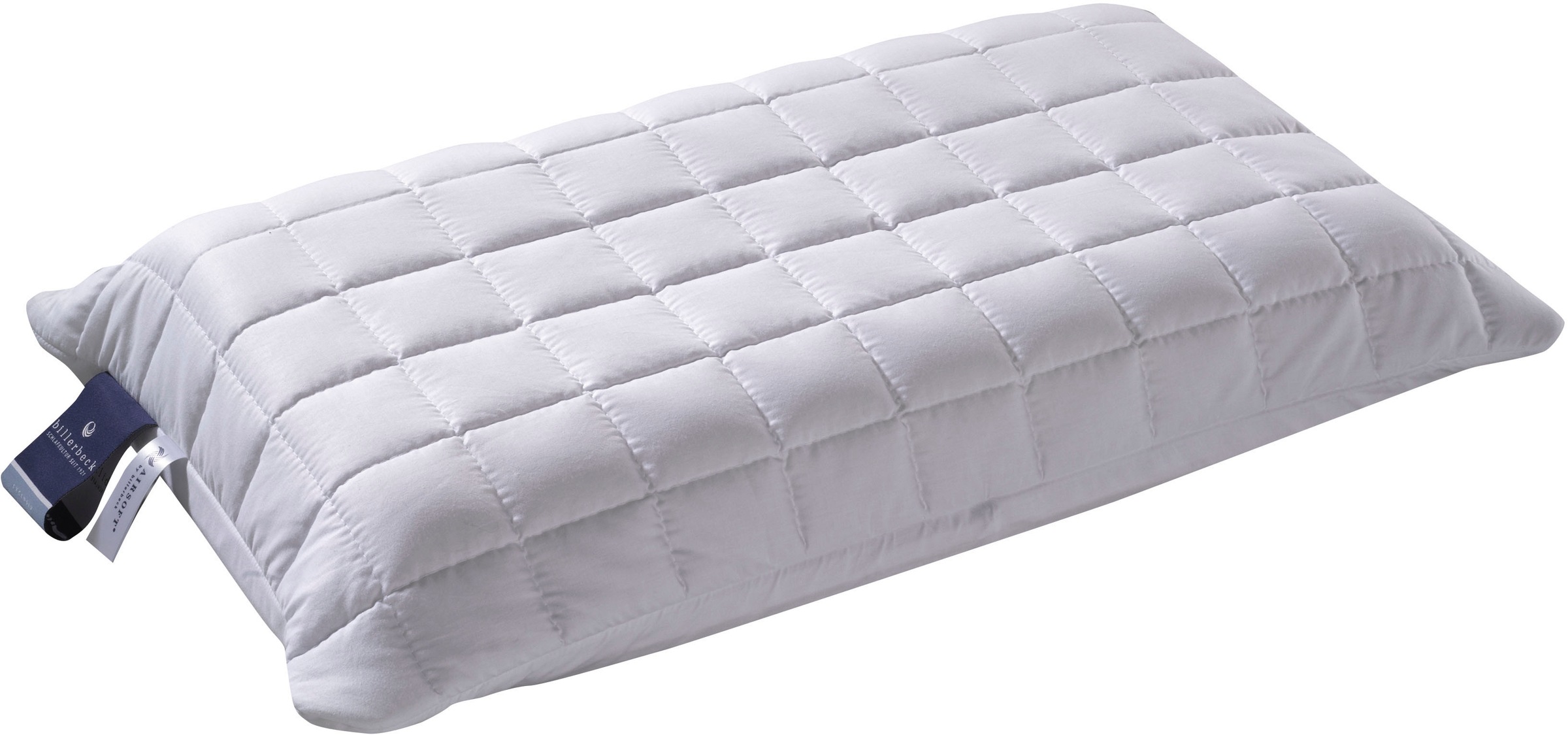 billerbeck Nackenstützkissen »Wellneck«, Allergiker freundlich, Füllung: 3-teilig, - Softlatex - viscoelastischer, offenporiger Hight-Tech-Schaum - Schaumkern-Einlage, Bezug: 100% Baumwolle, versteppt mit Airsoft® (100% Polyester), (1 St.)