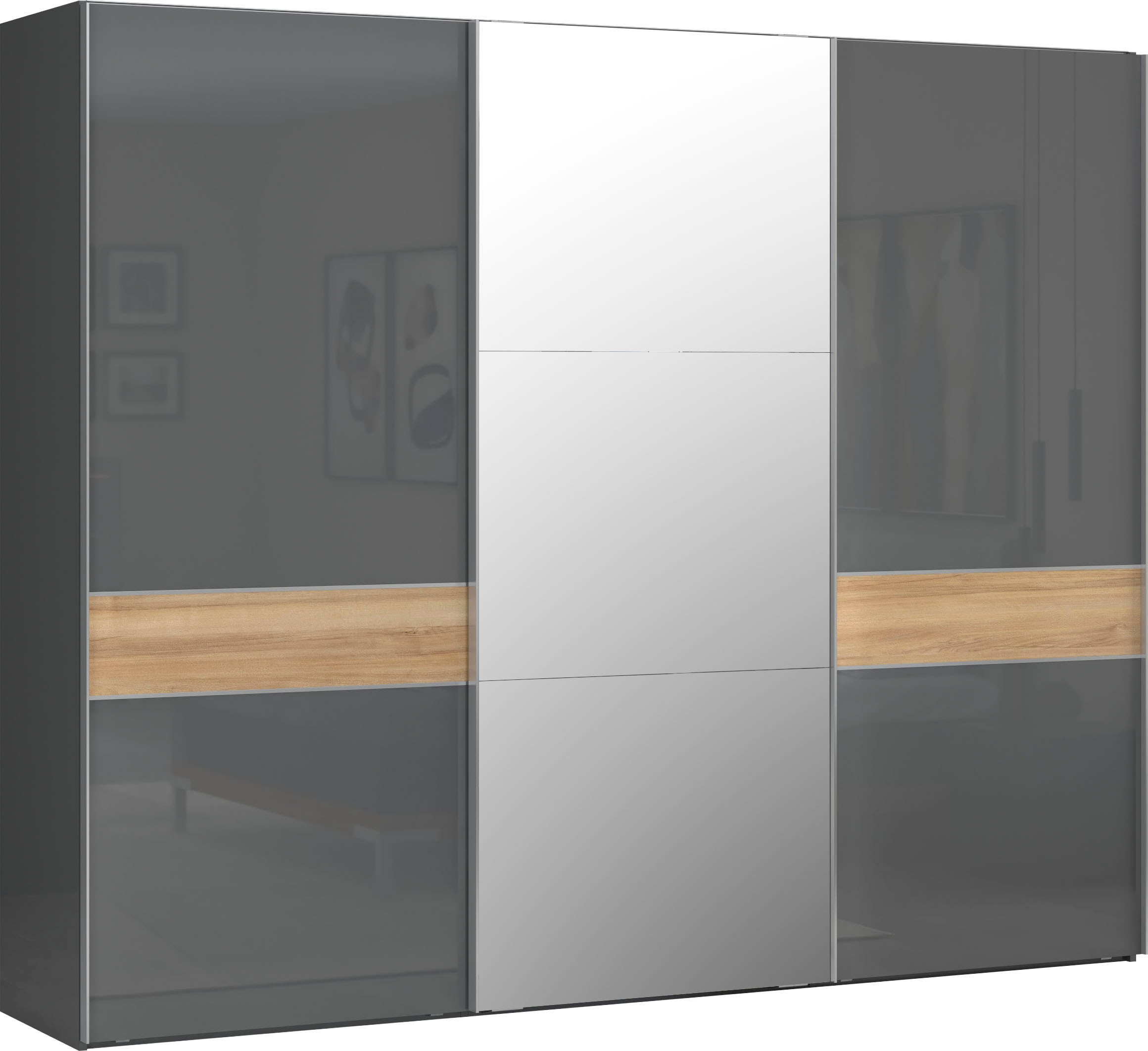 Places of Style Schwebetürenschrank »Onyx, Schwebetürenschrank inklusive In günstig online kaufen