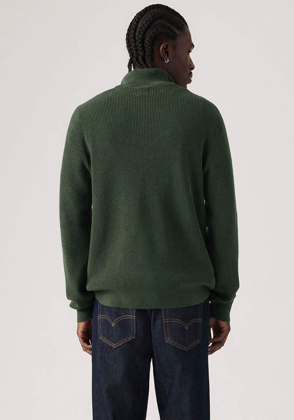 Levi's® Strickpullover »HM QUARTER ZIP SWEATER« mit Zipper und Struktur