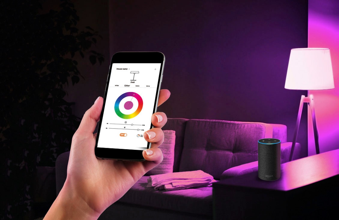 LUTEC Smarte LED-Leuchte »PEPPER«, 1 flammig-flammig, Smart-Home Tischleuchte