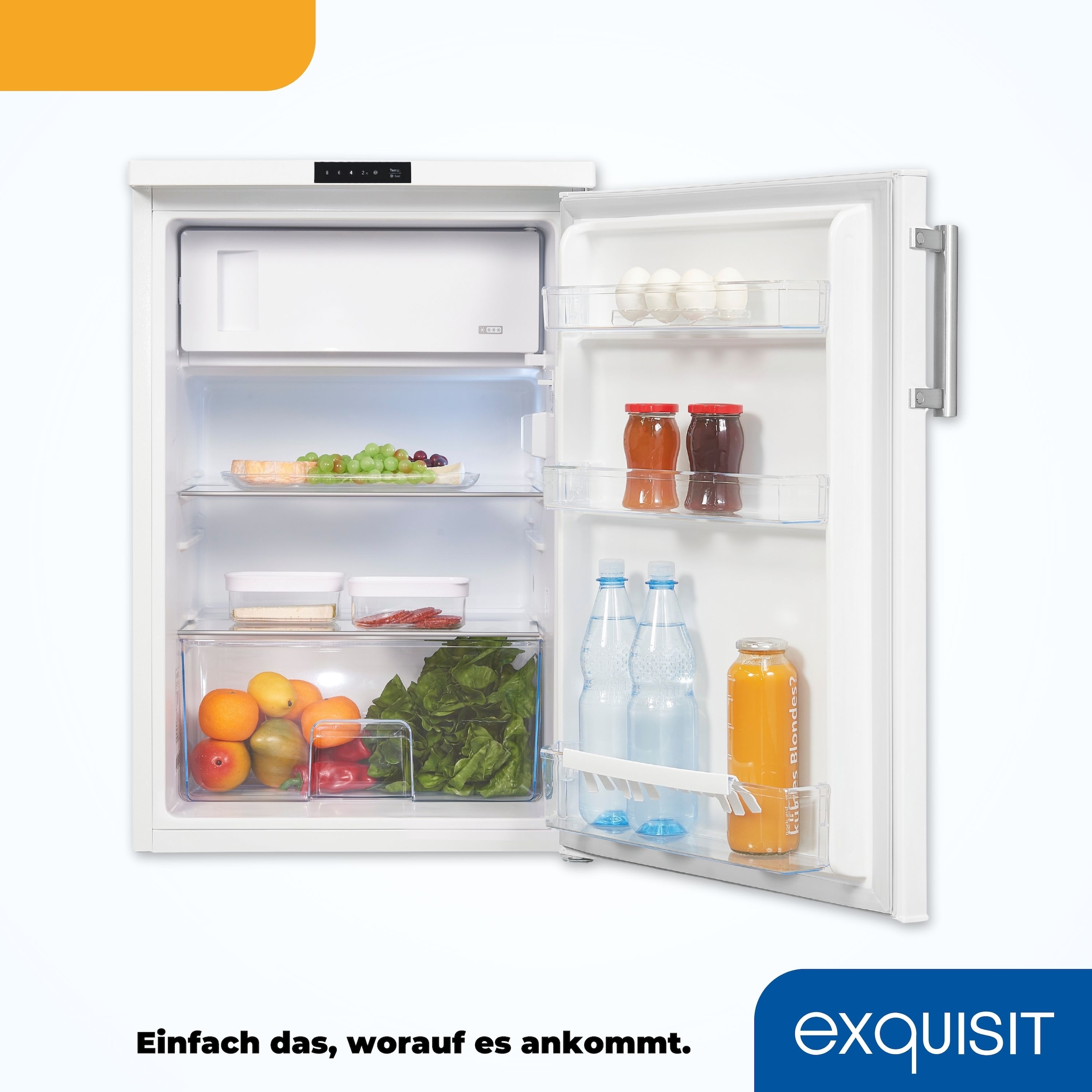 exquisit Kühlschrank »KS16-4-HE-010D weiss«