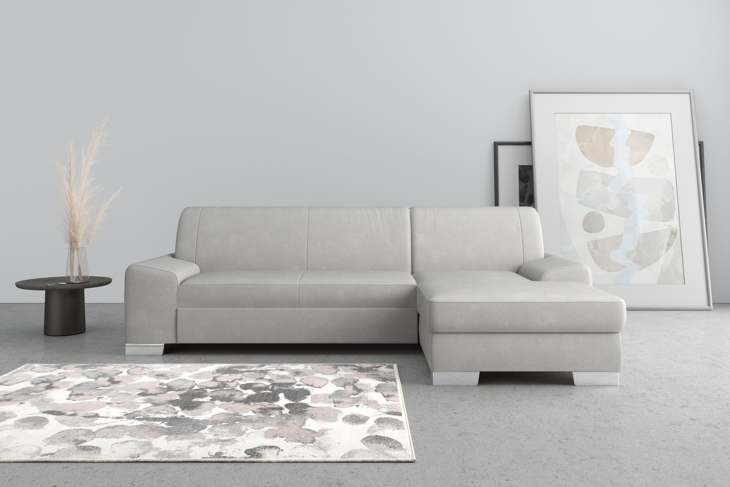 DOMO collection Ecksofa »Anzio L-Form«, wahlweise mit Bettfunktion und Federkern