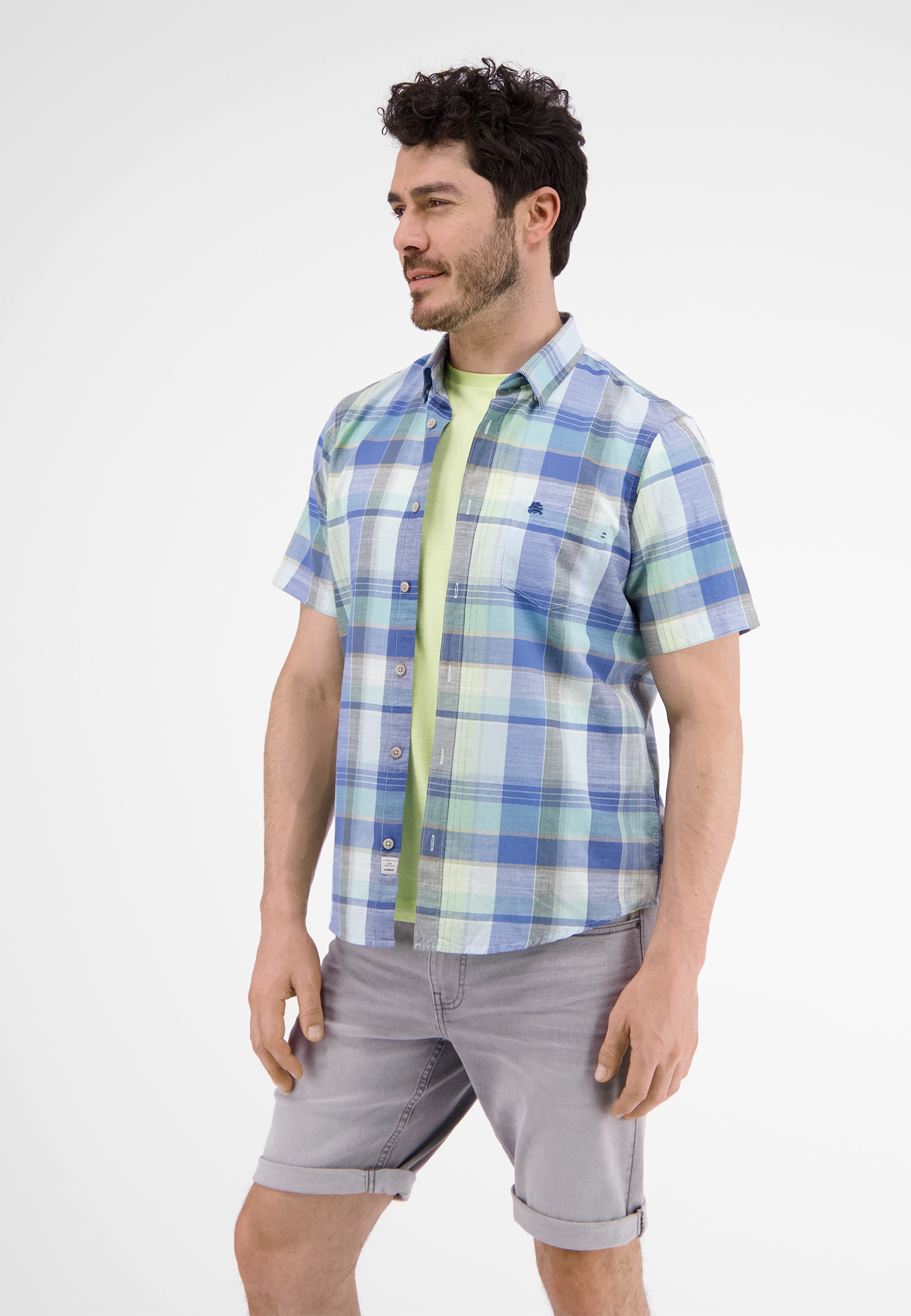 LERROS Kurzarmhemd »LERROS Kariertes Halbarmhemd«