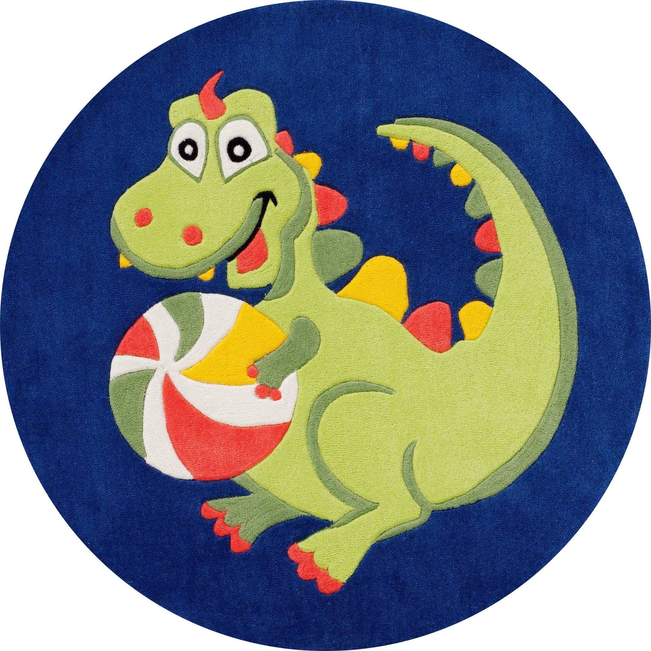 Böing Carpet Kinderteppich »BC Kids-1362«, rund, 11 mm Höhe, Motiv Drache, Kinderzimmer