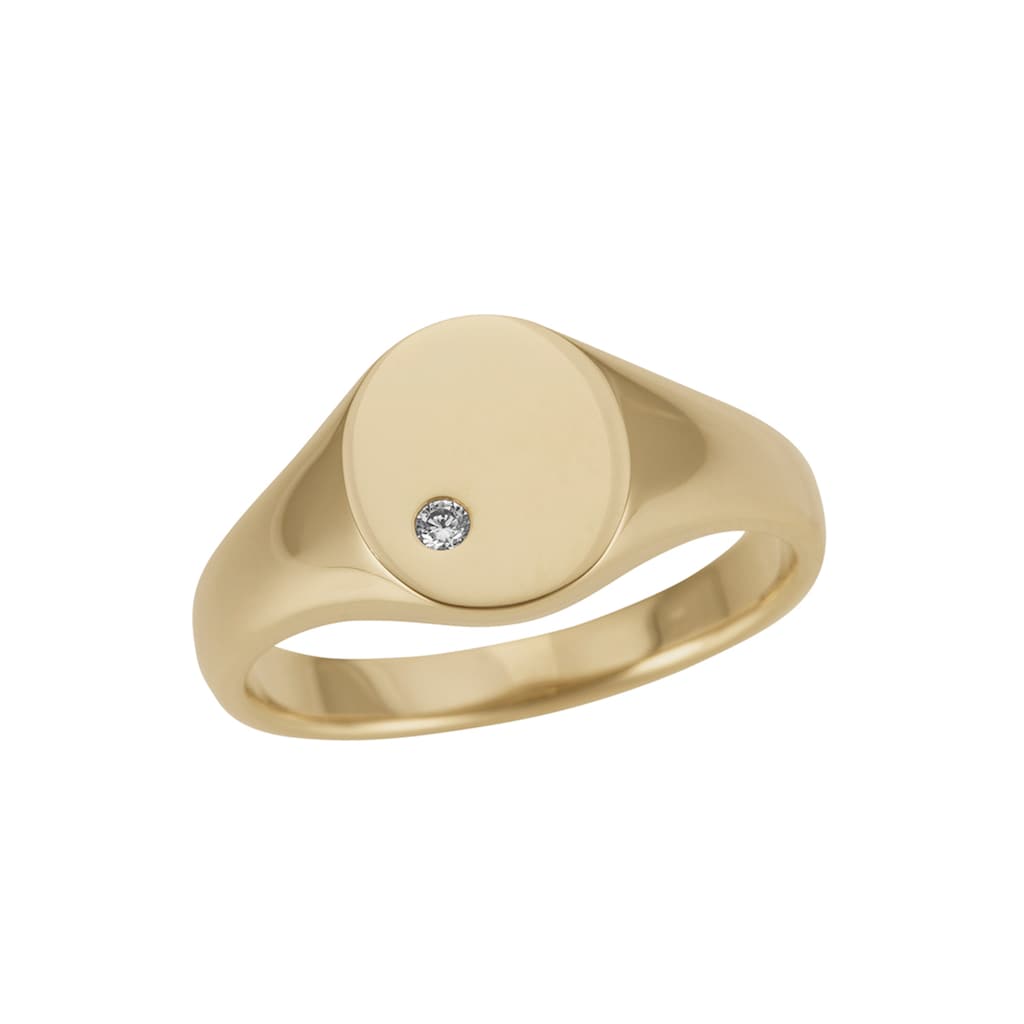 Firetti Diamantring »Schmuck Geschenk Gold 333 Damenring Goldring Siegelring Diamant«