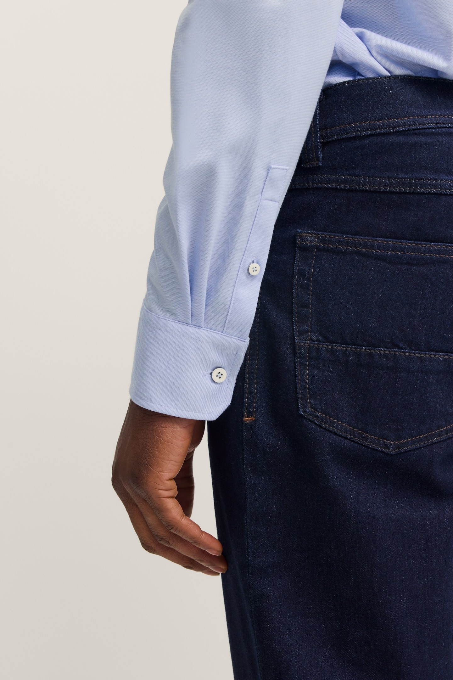 bugatti Langarmhemd »Modern Fit«, mit Kent-Kragen und Stretch-Funktion
