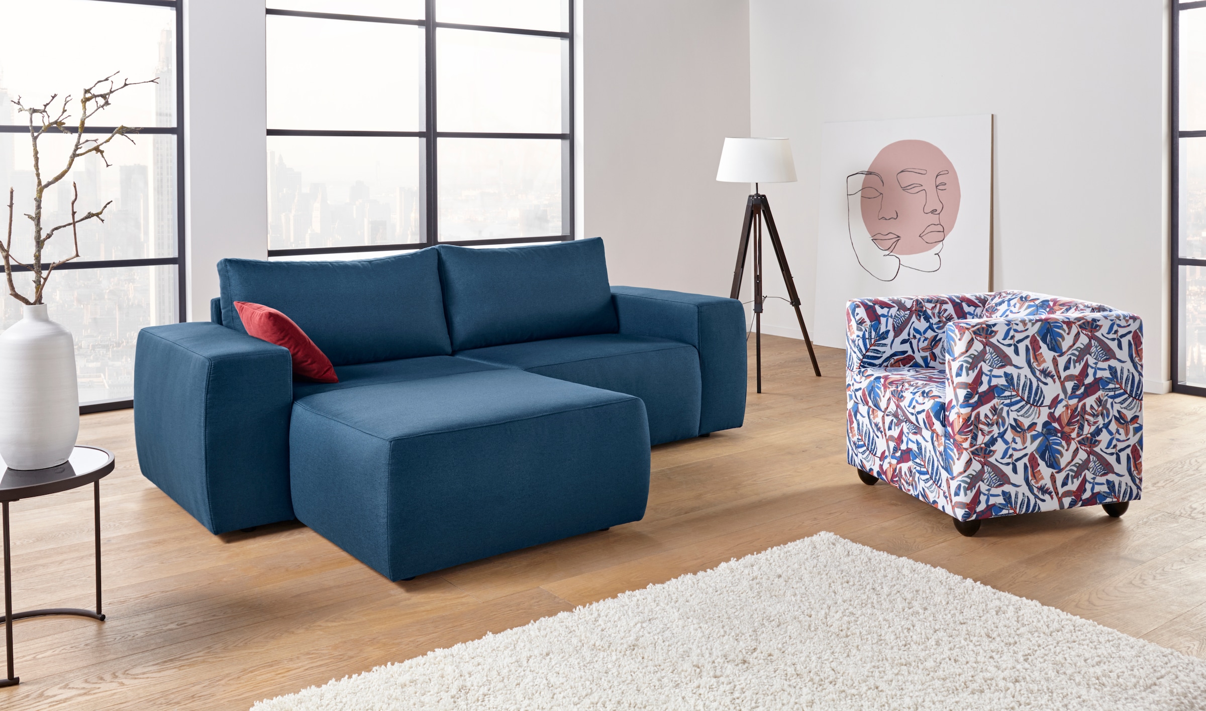 LOOKS by Wolfgang Joop Ecksofa »LooksII L-Form«, geradlinig und komfortabel