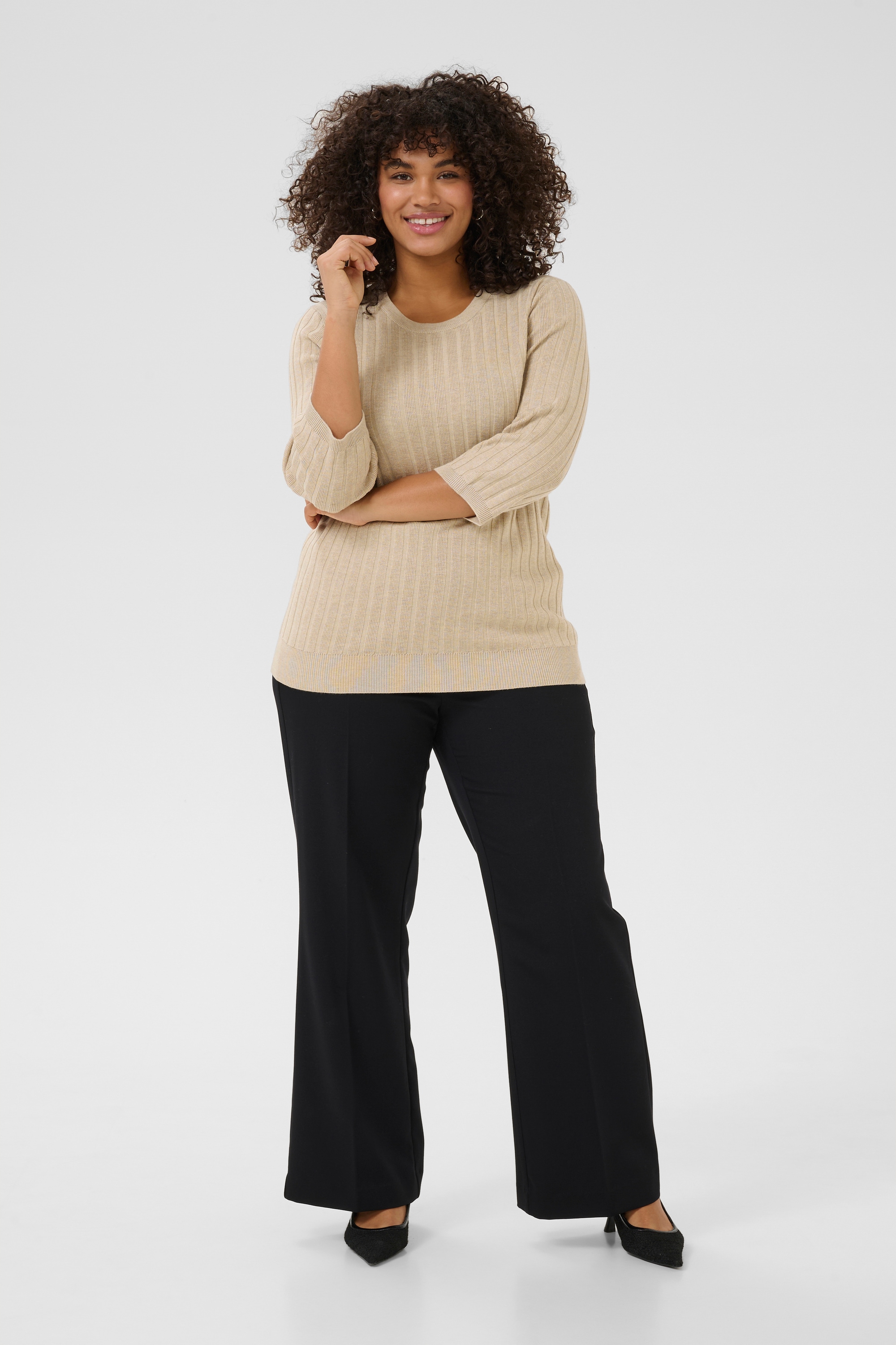 KAFFE Curve Strickpullover »Strickpullover KClizzy«