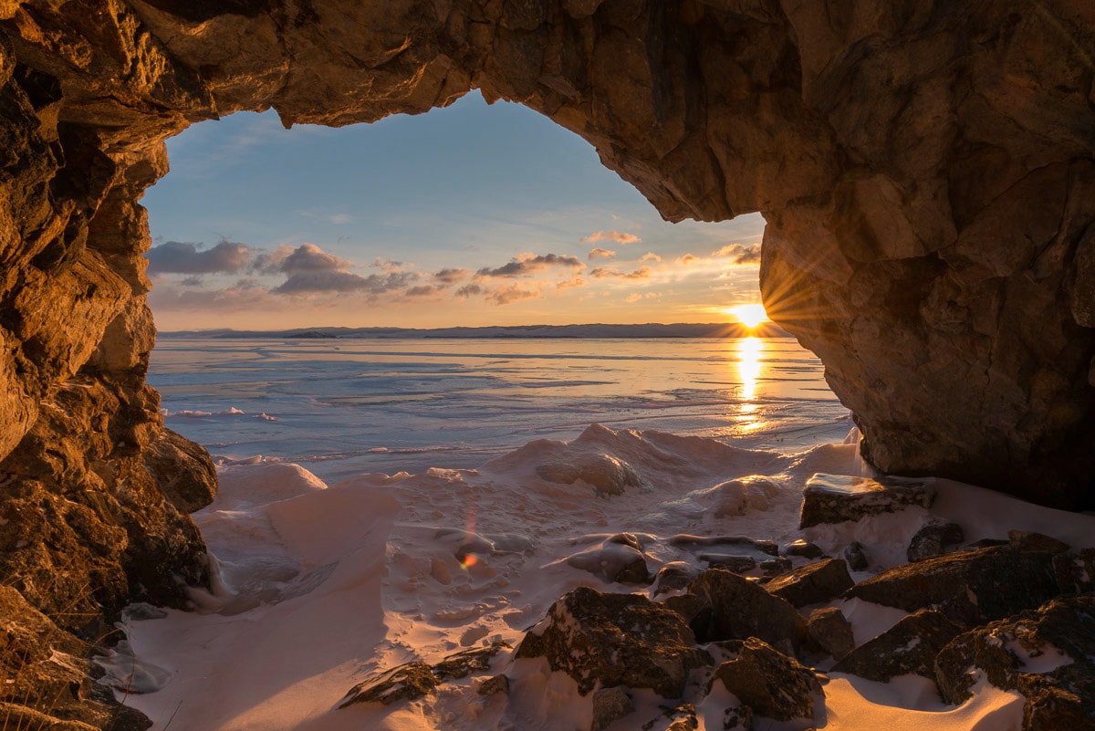 Papermoon Fototapete »Höhle am Meer« günstig online kaufen