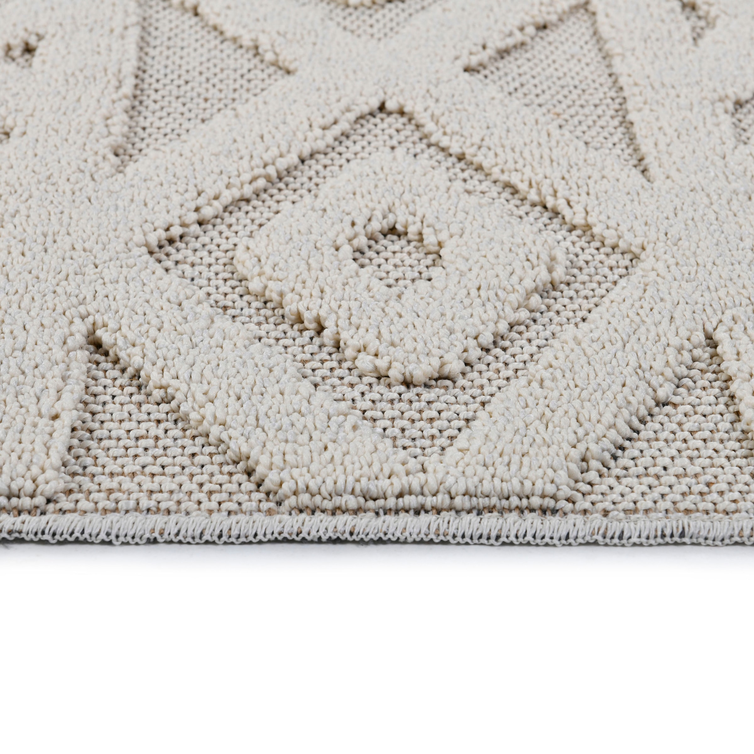 LeGer Home by Lena Gercke Teppich »Askja«, rechteckig, 18 mm Höhe, mit Woll-Look, Hoch-Tief Effekt, Teppich im Boho Stil