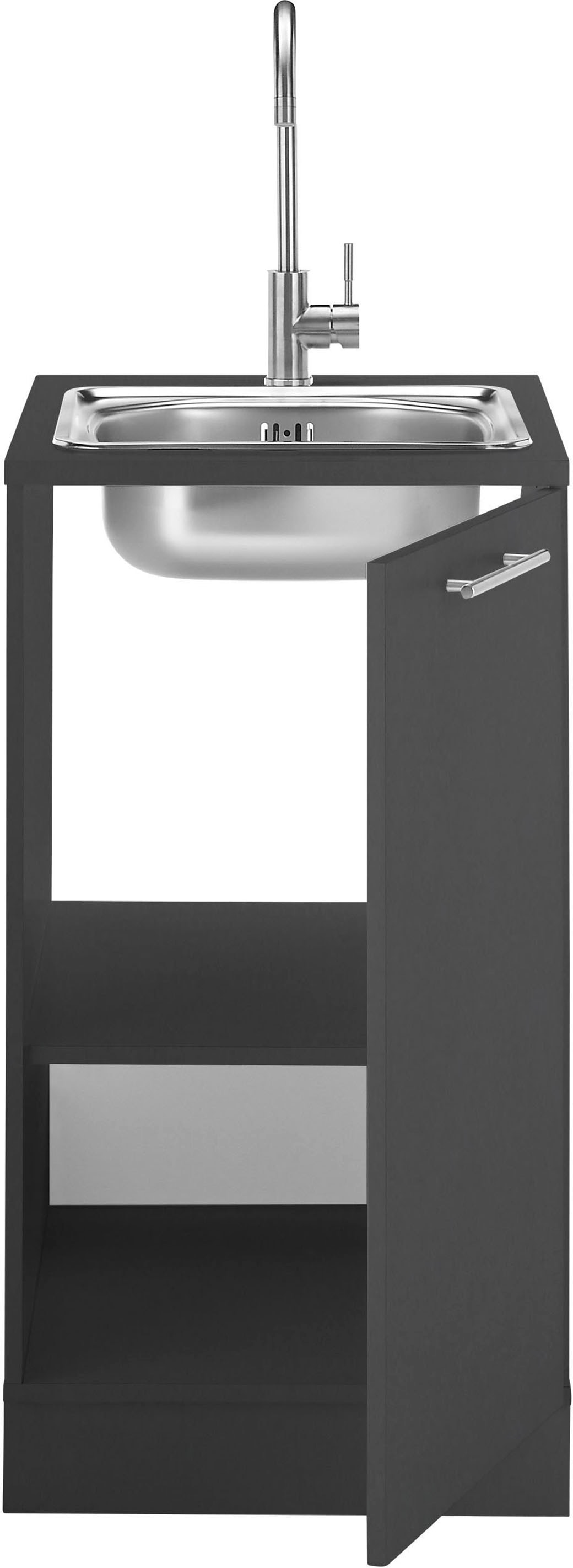 Laundreezy Spülenschrank »Laundreezy, Spülenschrank BxHxT 50x92x68 cm« 1 Stk. tlg. Breite 50cm, Tür L/R montierbar, Softclose, höhenverstellbare Füße