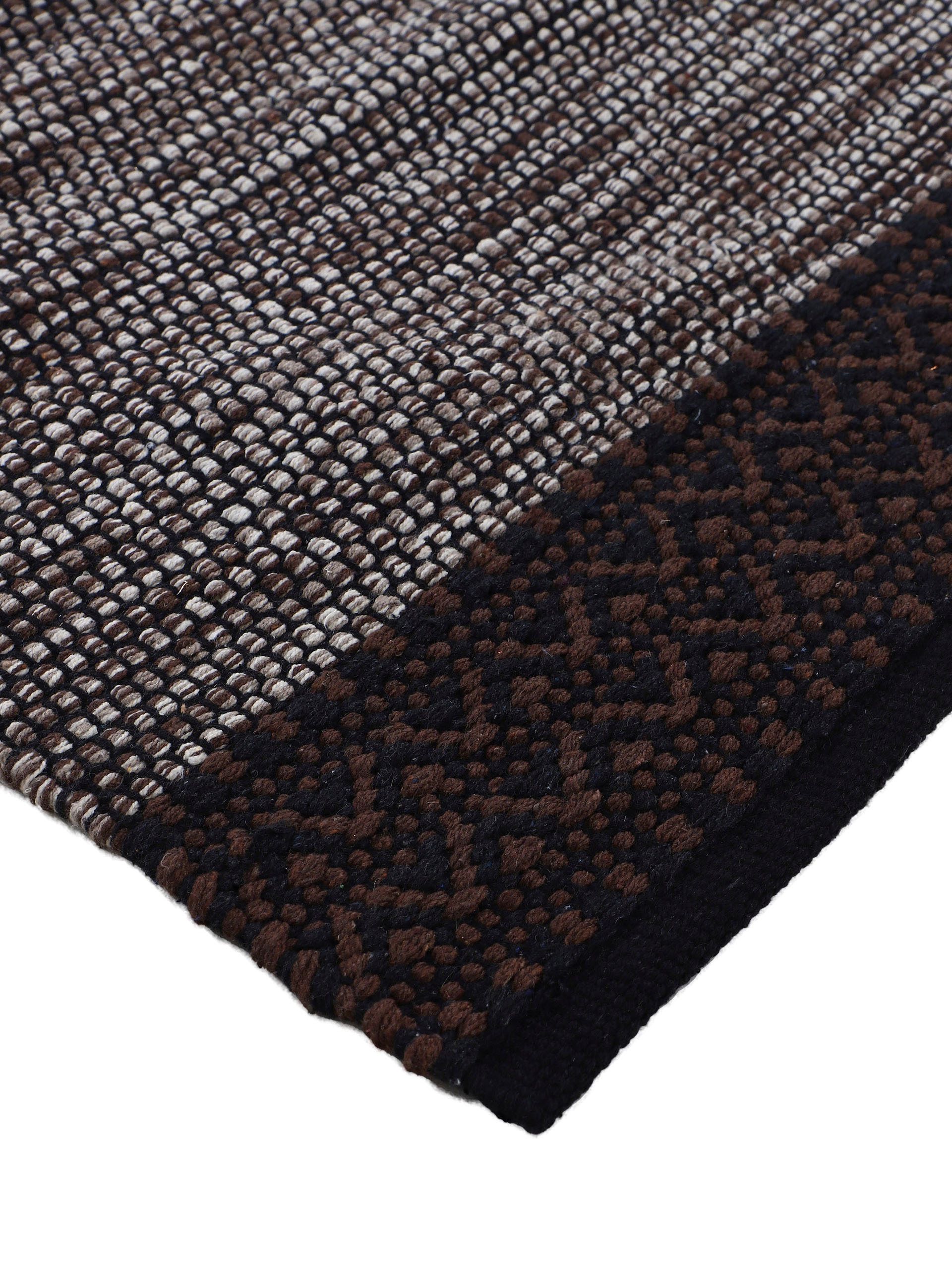 carpetfine Teppich »Kelim Mia,  auch als Läufer erhältlich«, rechteckig, 6 mm Höhe, handgewebt, Baumwolle, Wendeteppich, Fleckerl, Bordüre, Wohnzimmer