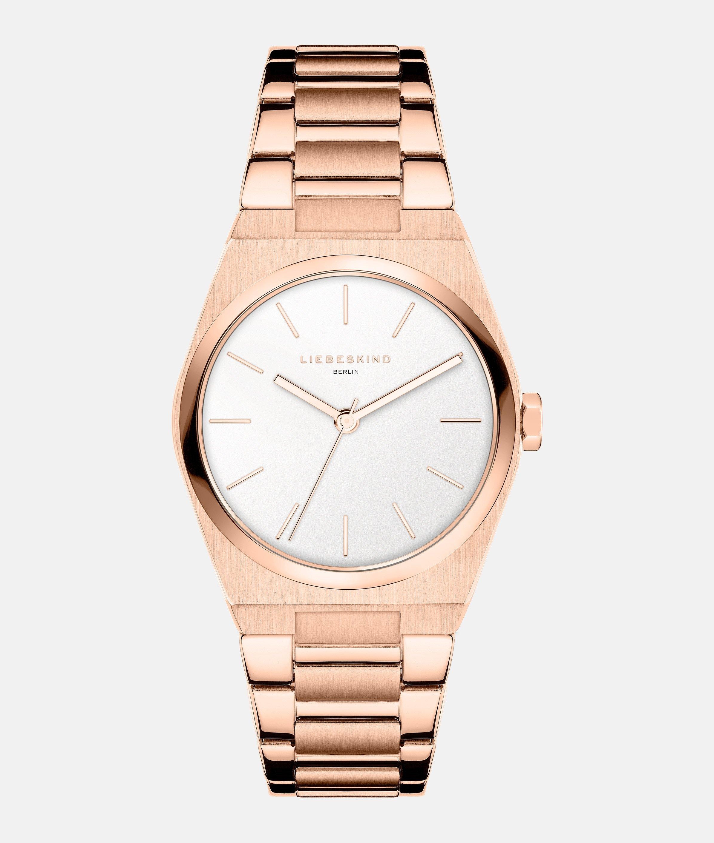 Liebeskind Berlin Quarzuhr »Minimalist 45 mm«, Armbanduhr, Damenuhr, Edelstahlarmband, analog