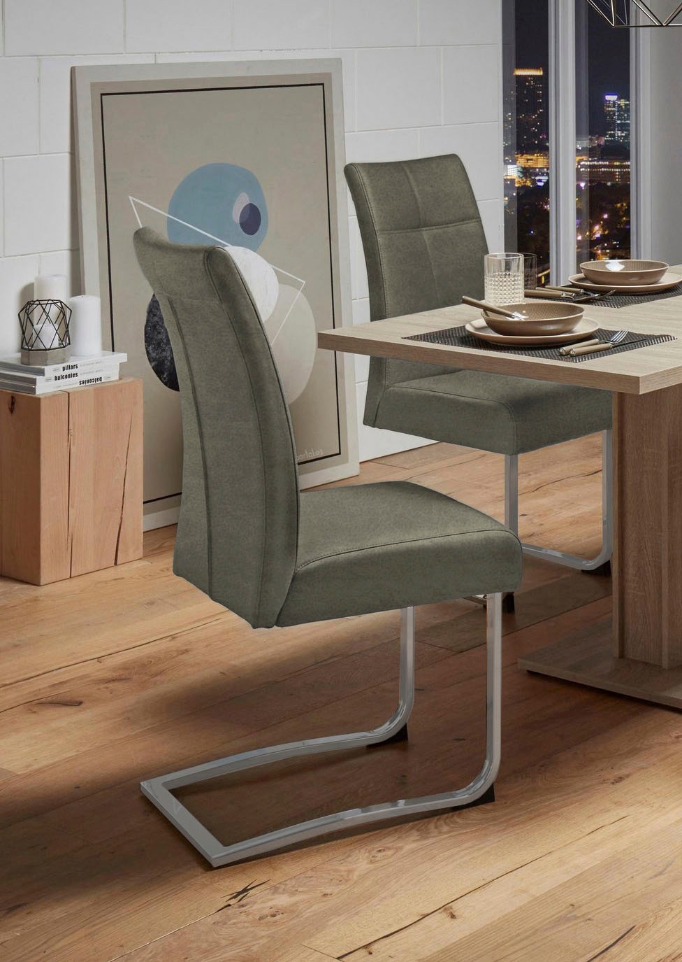 Home affaire Freischwinger »Rab«, (Set), 2 St., Microfaser, Bezug in versch günstig online kaufen