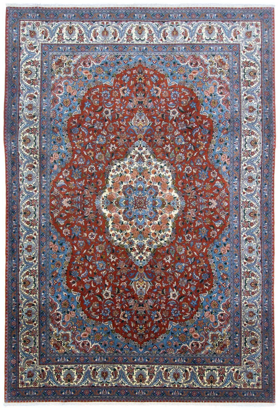 morgenland Wollteppich »Bachtiar Medaillon Rosso scuro 302 x 207 cm«, recht günstig online kaufen