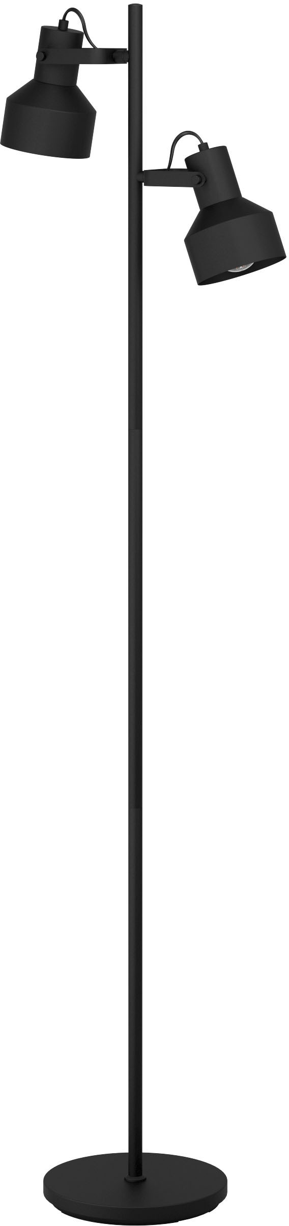 EGLO Stehlampe »CASIBARE«, Stehleuchte in schwarz - Stahl auf Rechnung kaufen 2X28W E27 exkl. aus 