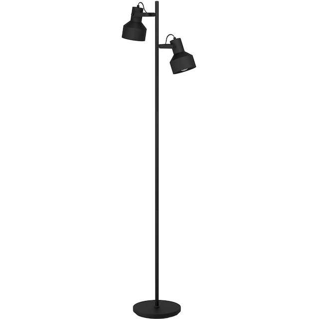 EGLO Stehlampe »CASIBARE«, Stehleuchte in schwarz aus Stahl - exkl. E27 -  2X28W auf Rechnung kaufen