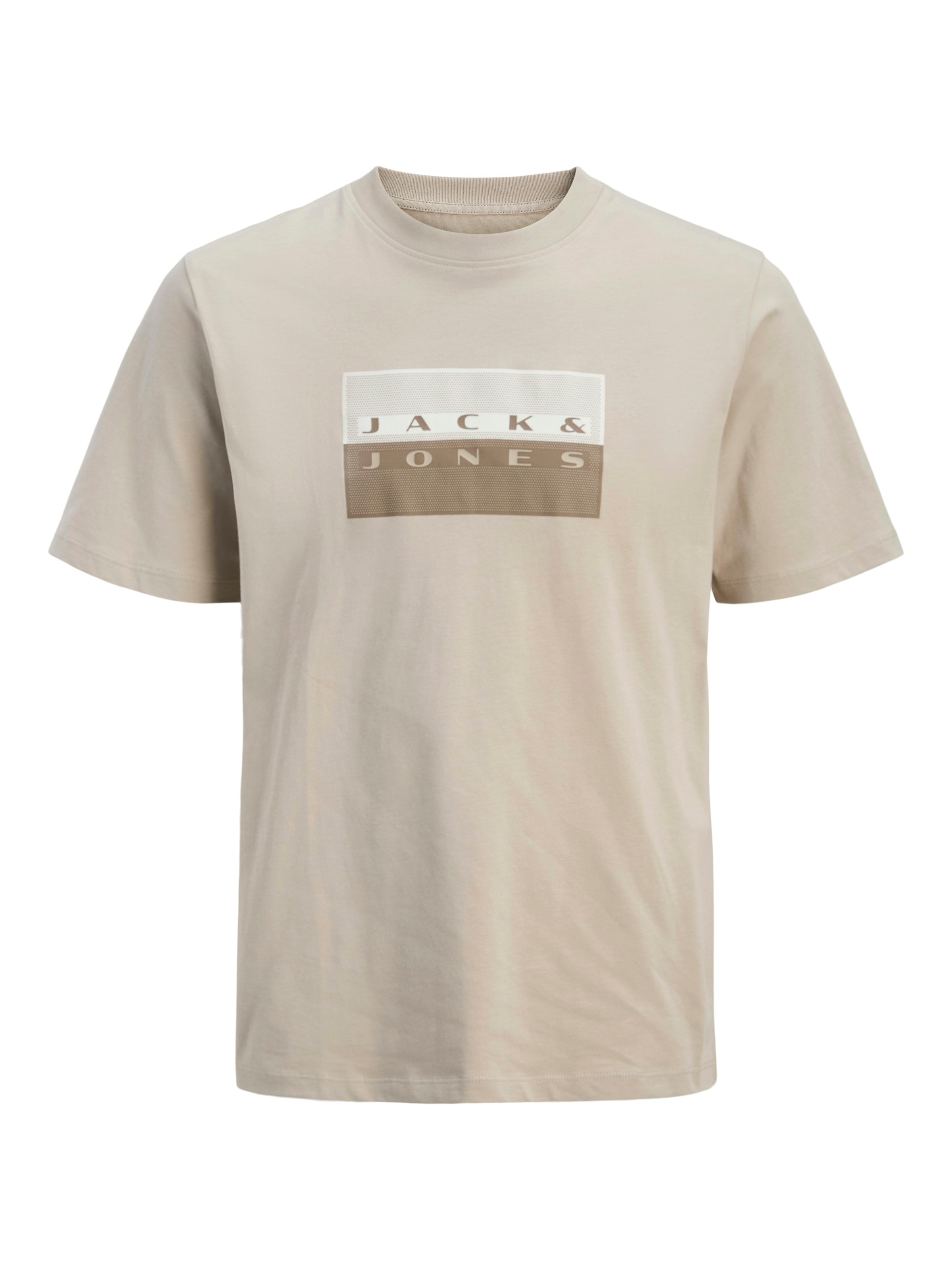 Jack & Jones Kurzarmshirt »JCOFUSION DOTS PRINT TEE SS CREW SN« Baumwolle, regular fit