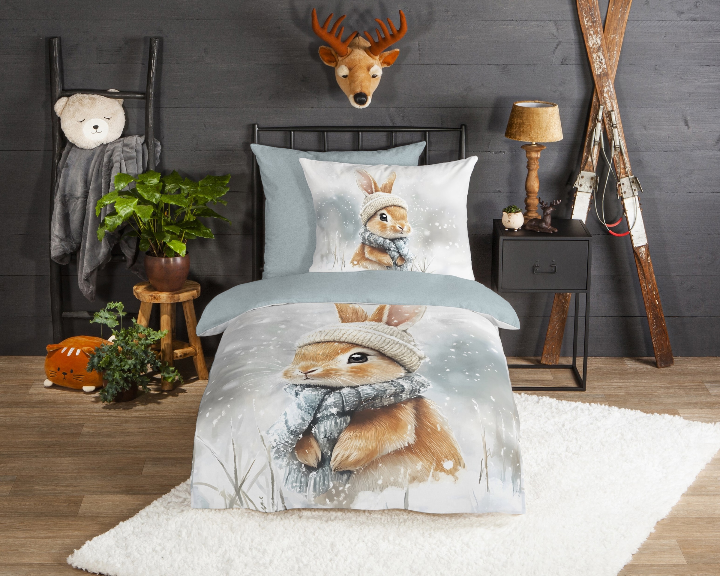 good morning Kinderbettwäsche »Idun« 2 Stk. tlg. Flanell Biber, 135x200, Wa günstig online kaufen
