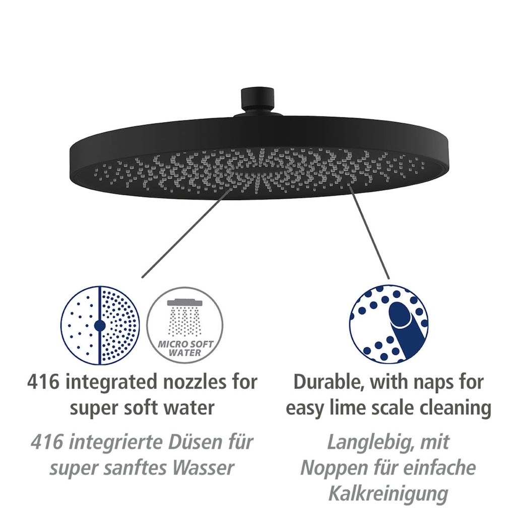 WENKO Kopfbrause »Softwater«, (1 tlg.)