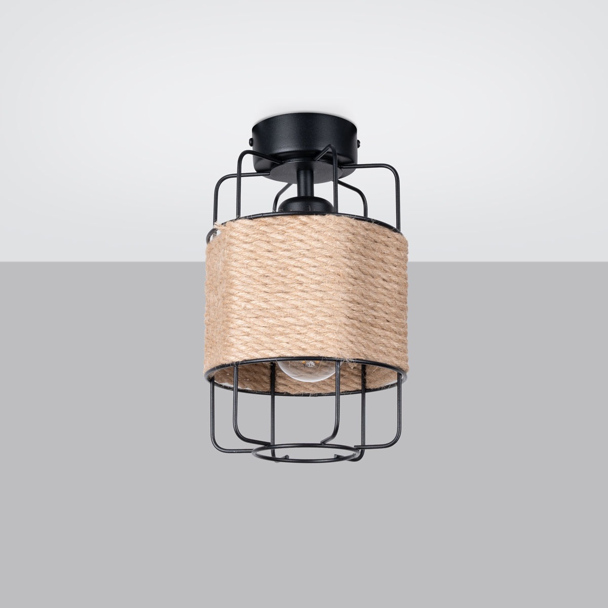 SOLLUX lighting Deckenleuchte »GIZUR«, 1 flammig, Leuchtmittel E27   ohne L günstig online kaufen
