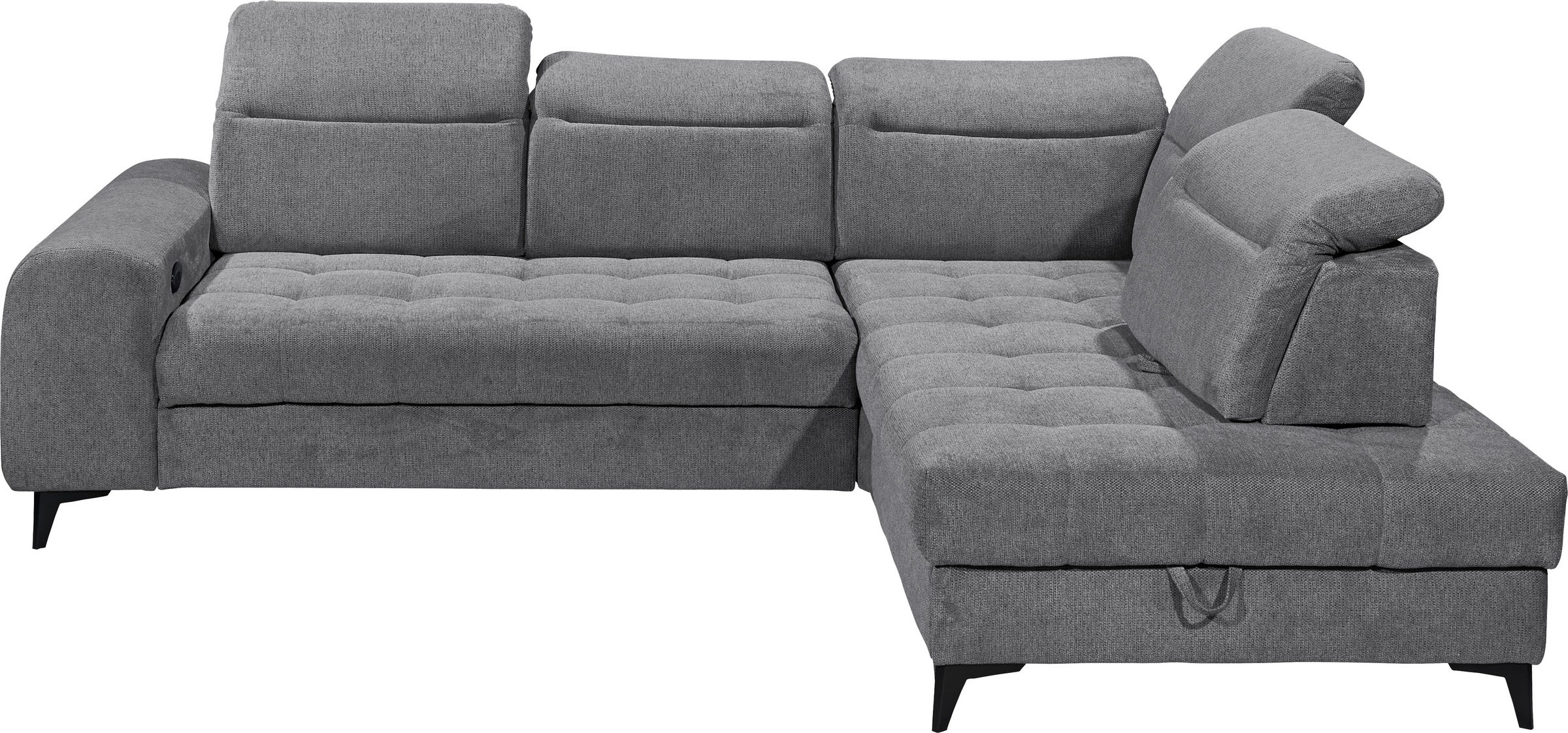 ED EXCITING DESIGN Ecksofa »Rockdale L-Form mit Bettfunktion, Bettkasten«, günstig online kaufen