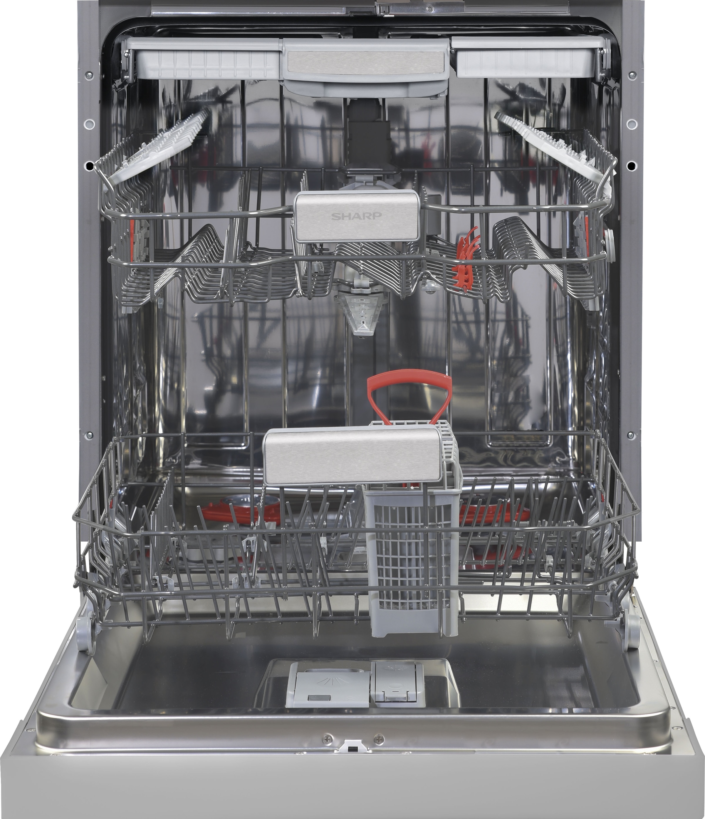 Sharp teilintegrierbarer Geschirrspüler »QW-NA25GS44BS-DE«, 14 Maßgedecke