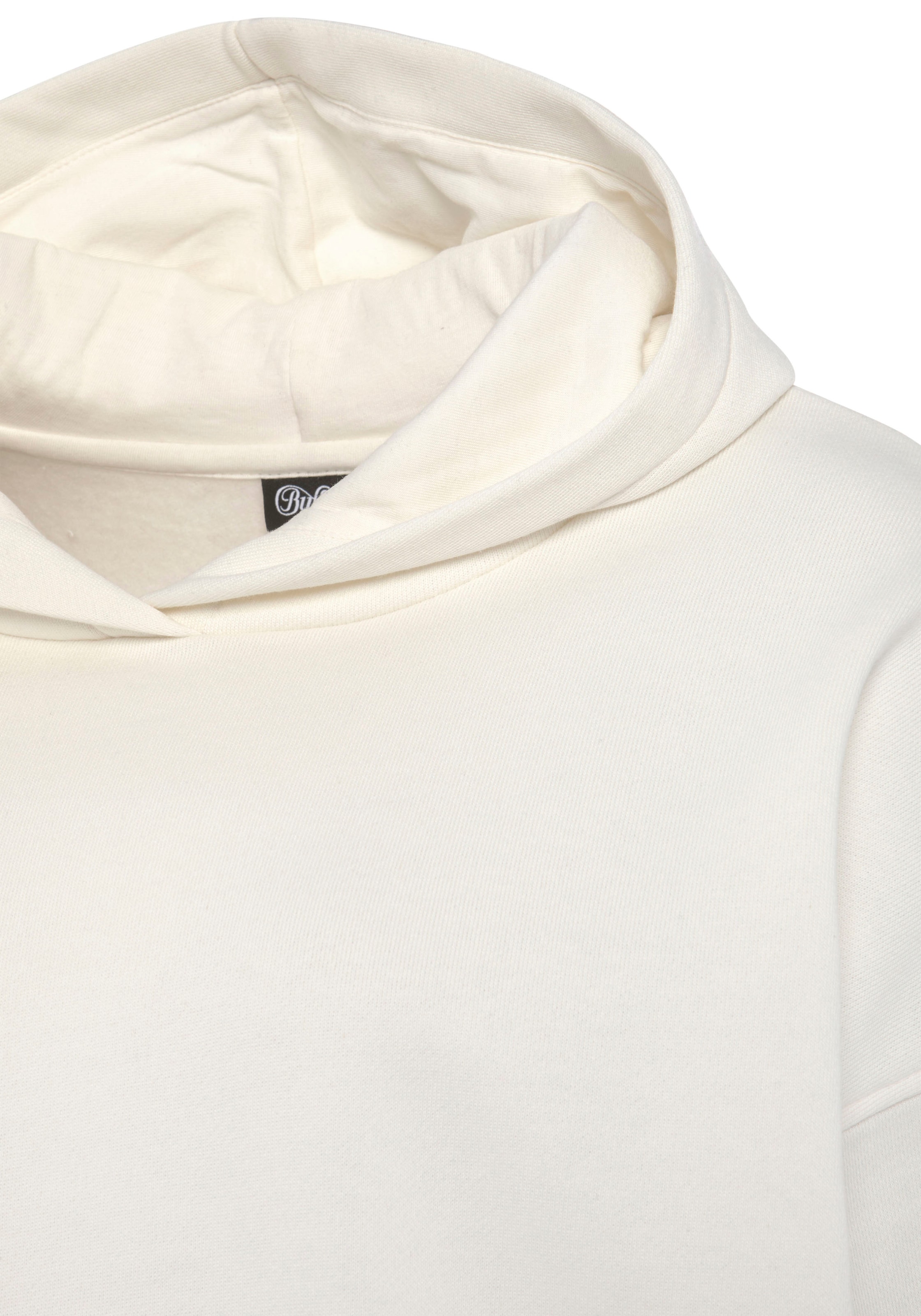 Buffalo Hoodie, Kapuzensweatshirt mit Rückenprint und Rippbündchen, Loungewear