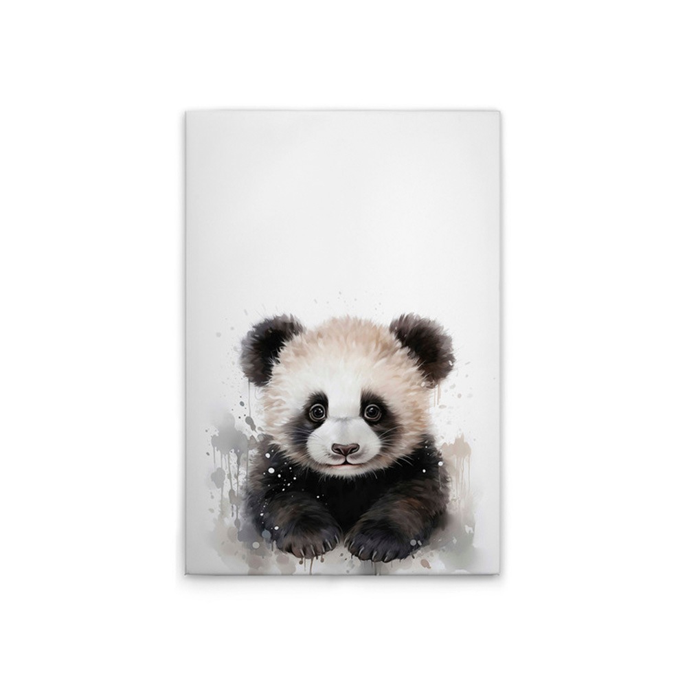 A.S. Création Leinwandbild »Baby Panda - Wandbild Schwarz Weiß Grau Keilrah günstig online kaufen