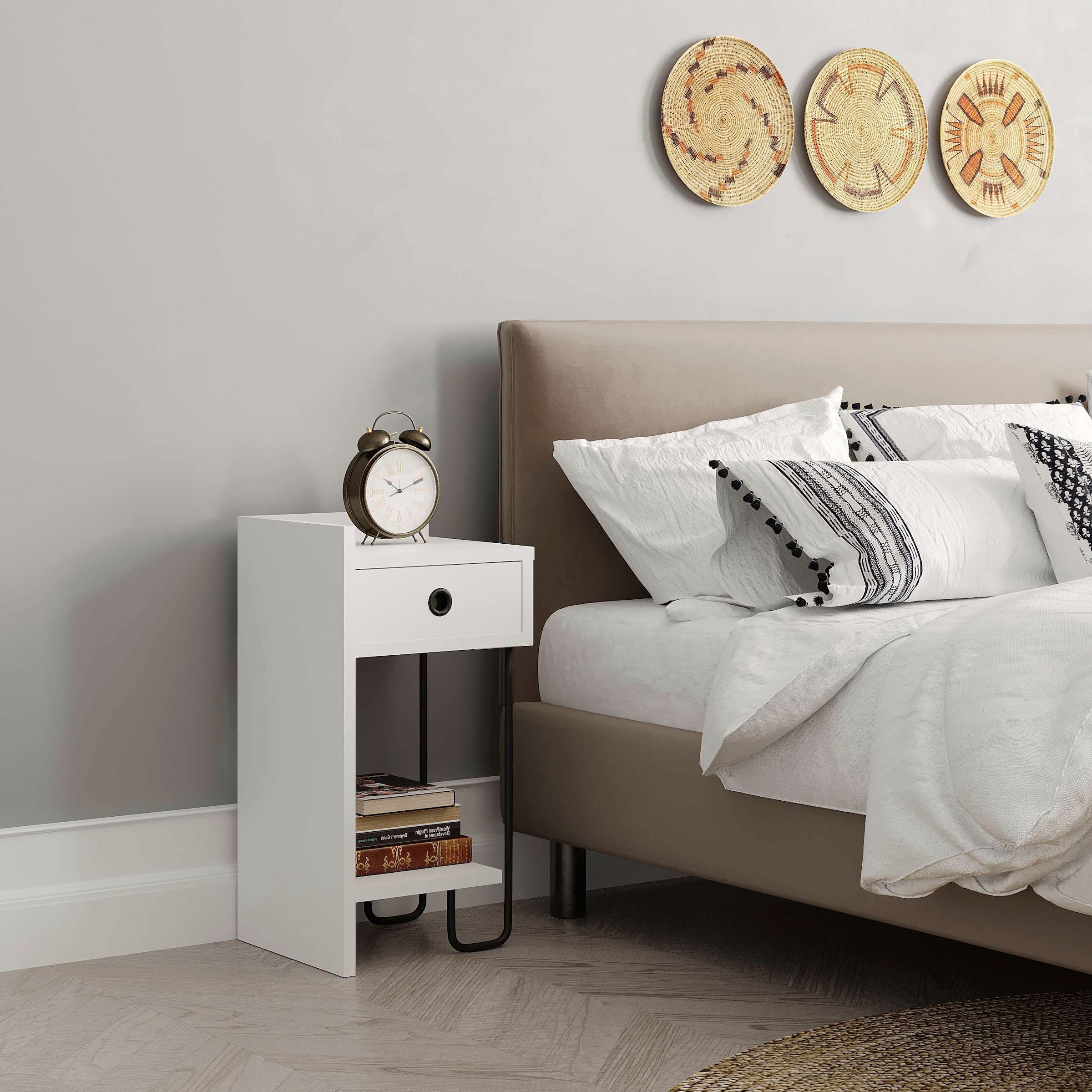 Decortie Nachttisch »SIRIUS NACHTTISCH LINKS MODUL«, (Packung, 1 St.), Leichte Montage, Lagerung, Platzsparend