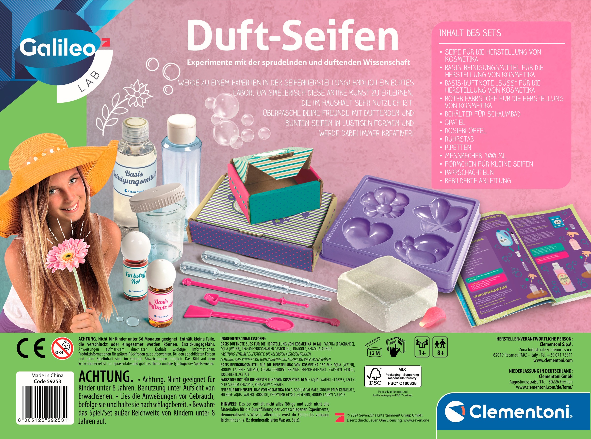 Clementoni® Kreativset »Galileo, Duft-Seifen«, Made in Europe