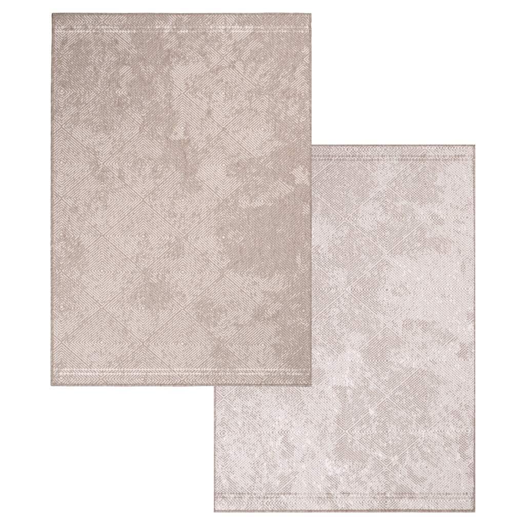 Carpet City Outdoorteppich »DUO RUG 5845«, rechteckig, 5 mm Höhe, Wendeteppich Wetterfest In- & Outdoor, Balkon, Terrasse, Wohnzimmer