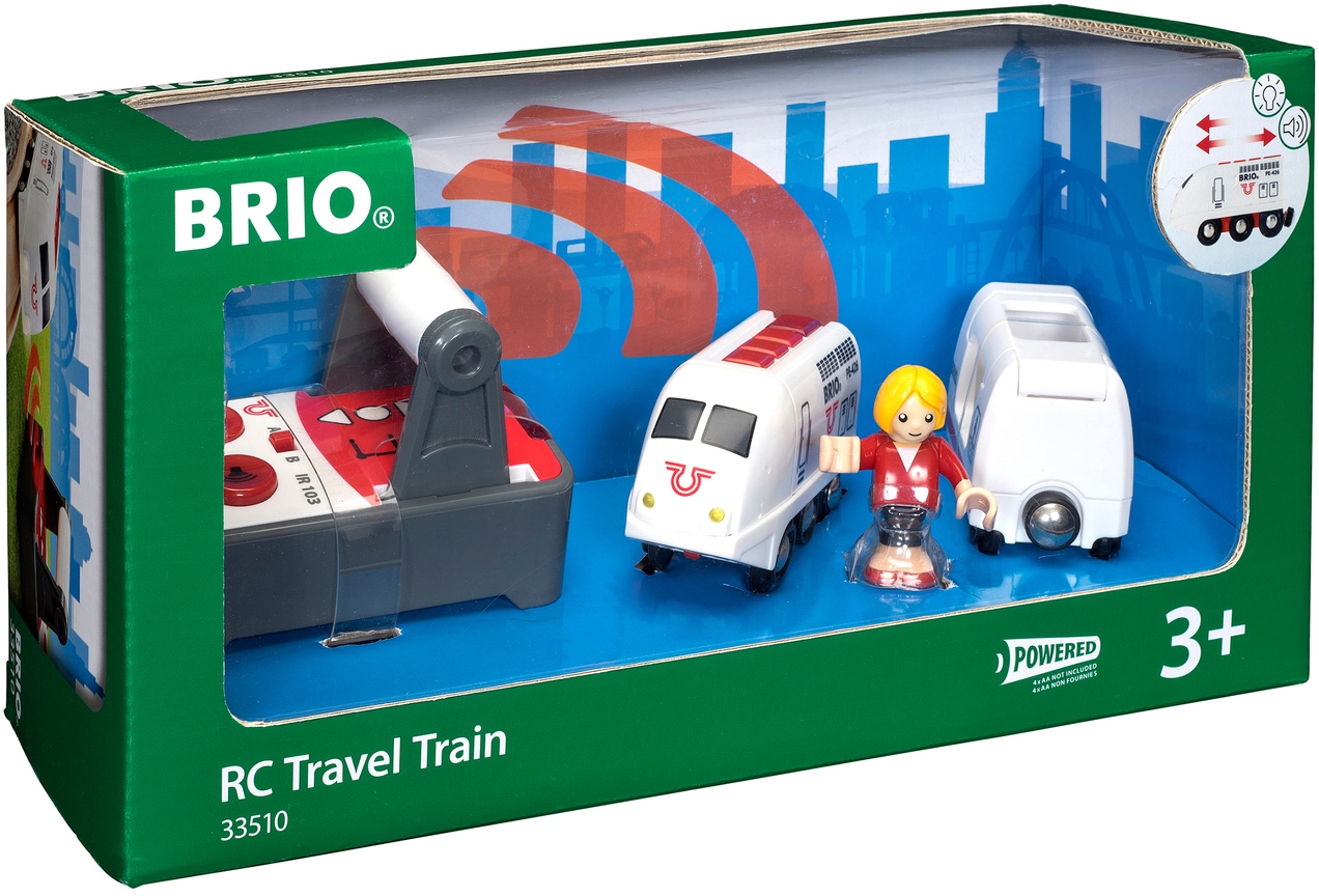 BRIO® Spielzeug-Eisenbahn »BRIO® WORLD, IR Express Reisezug«, mit Licht und Soundfunktion
