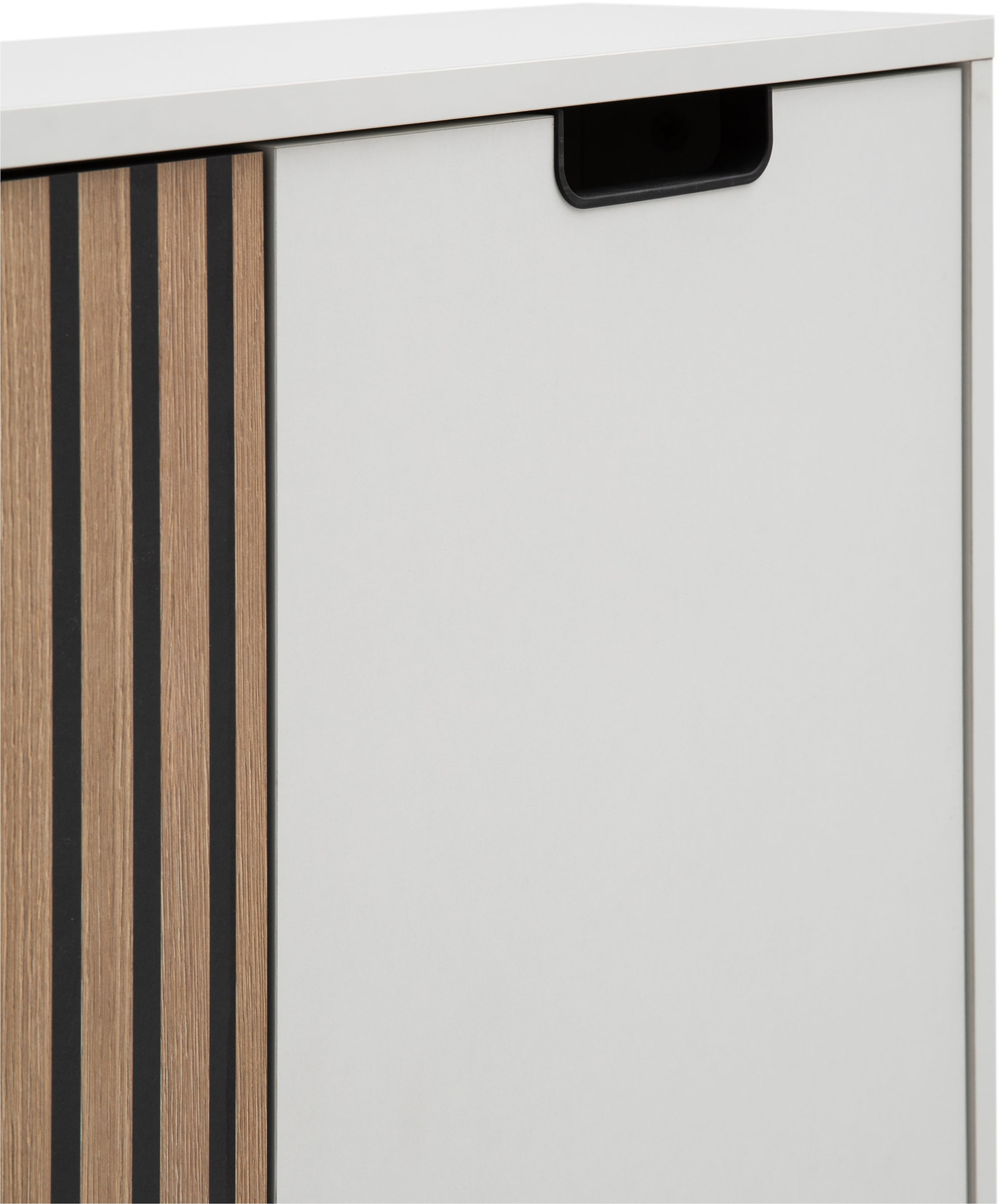 Schildmeyer Midischrank »Ryker Highboard, Breite 59 cm« 1 Stk. tlg. Tür links in Akustik-Optik - Breite: 19,5 cm, rechts: 36,1 cm