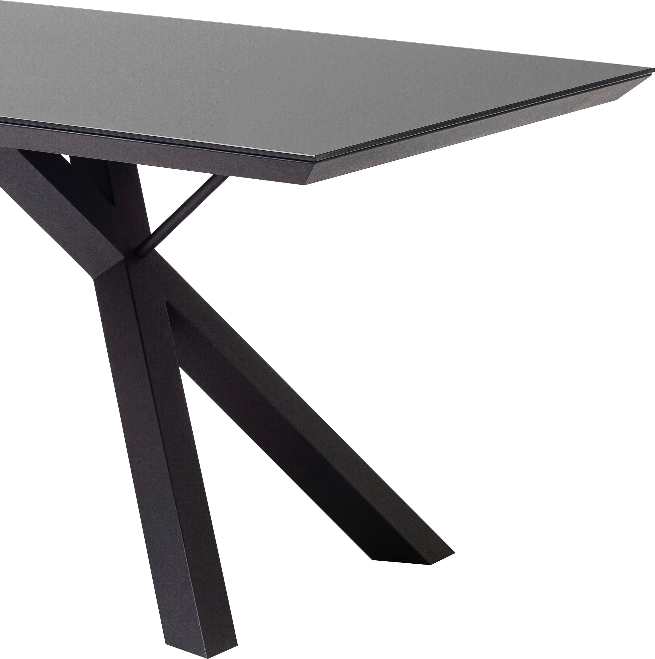 MCA furniture Esstisch »Everett, TOPSELLER!«, (Esstisch, Glastisch), mit Glasplatte, modern, pflegeleicht, Metallgestell