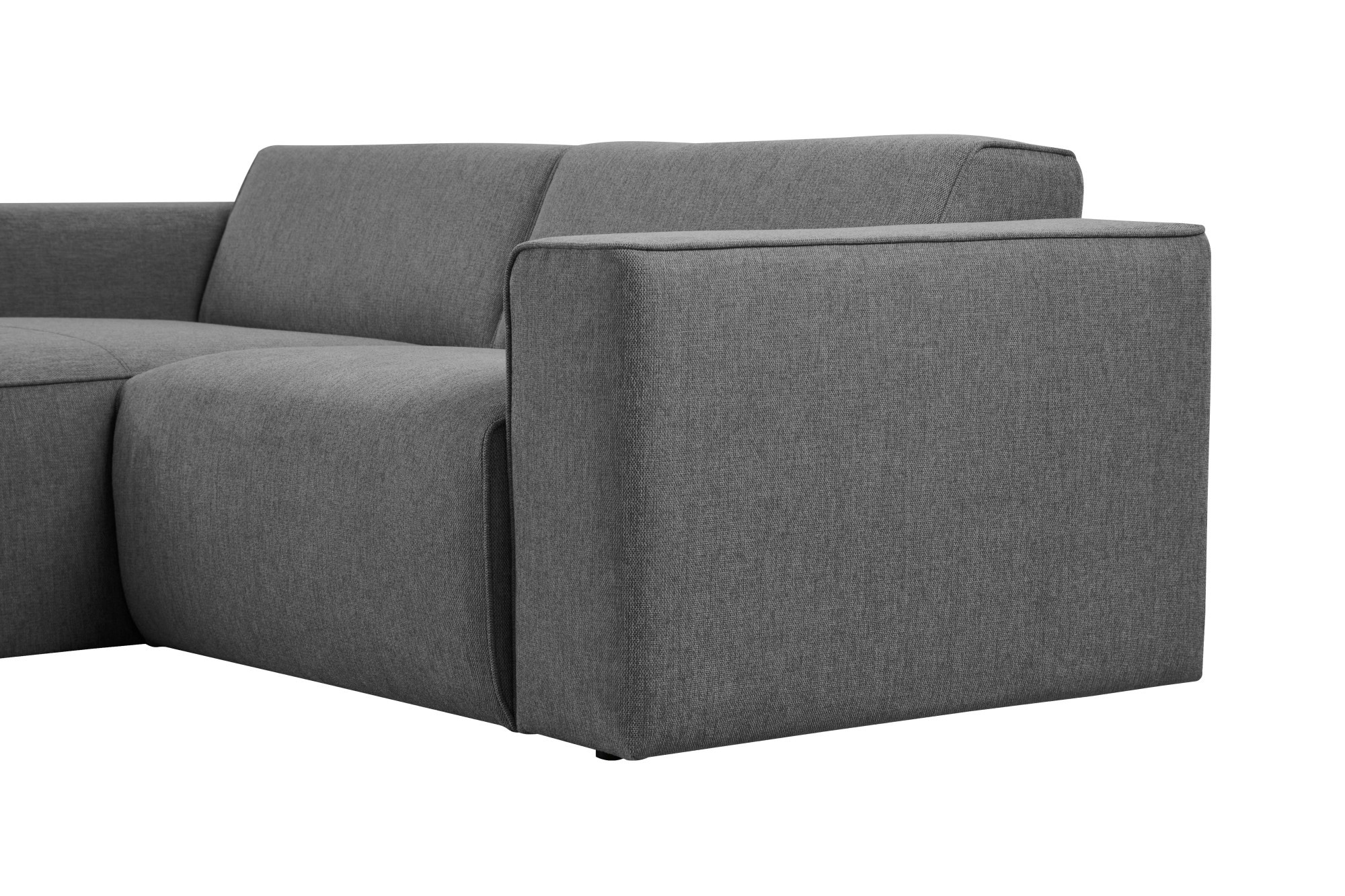 andas Ecksofa »Noord mit Kedernaht, Breite 234 cm«, mit Kedernaht, Breite 234 cm, Cord, Struktur, Webstoff