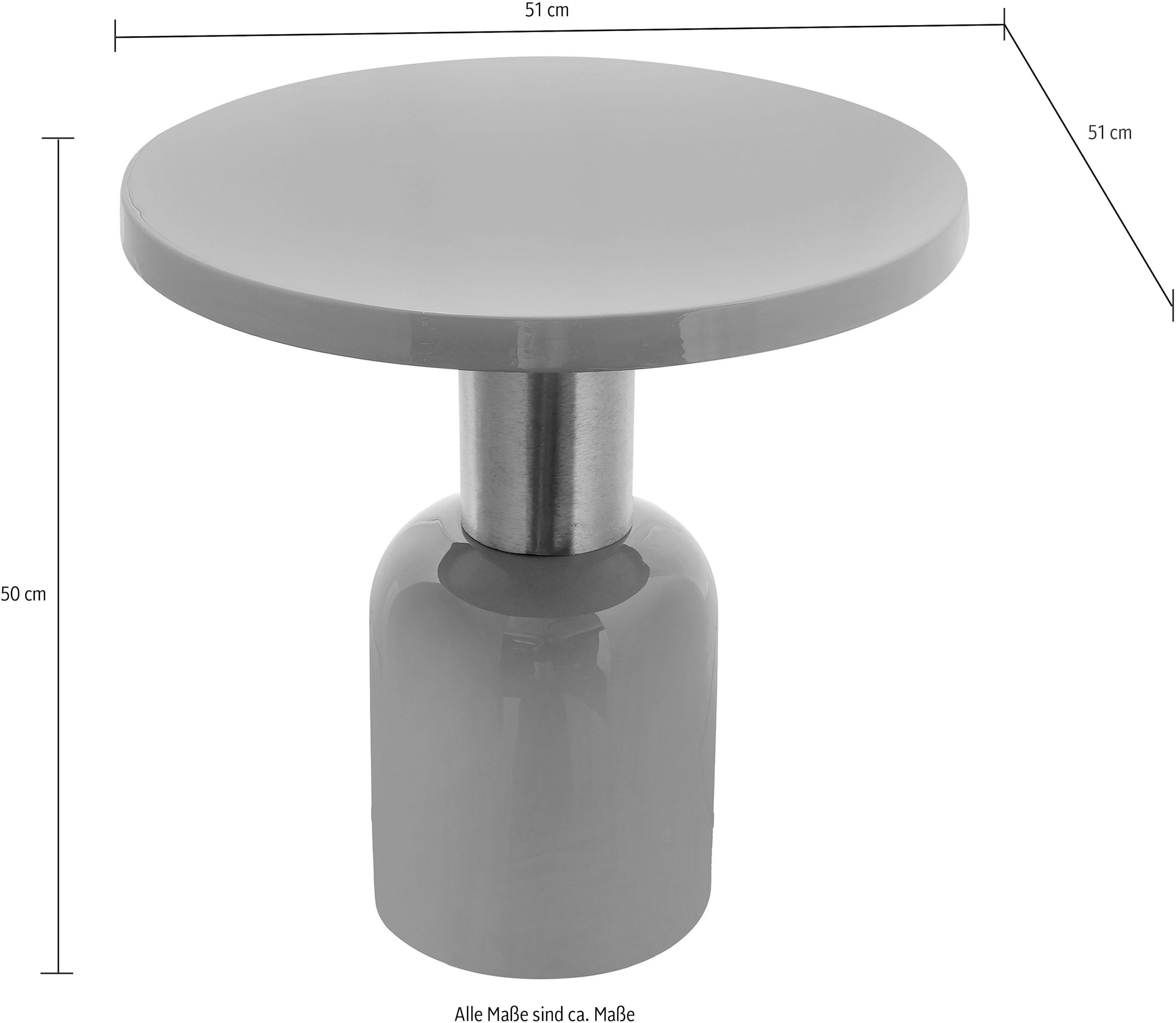 Kayoom Beistelltisch »Art Deco 125, Abstelltisch aus Metall,funktional und stabil«, (1 St.), Dekorativ, glanzvolle Lackierung, stilvolles Design