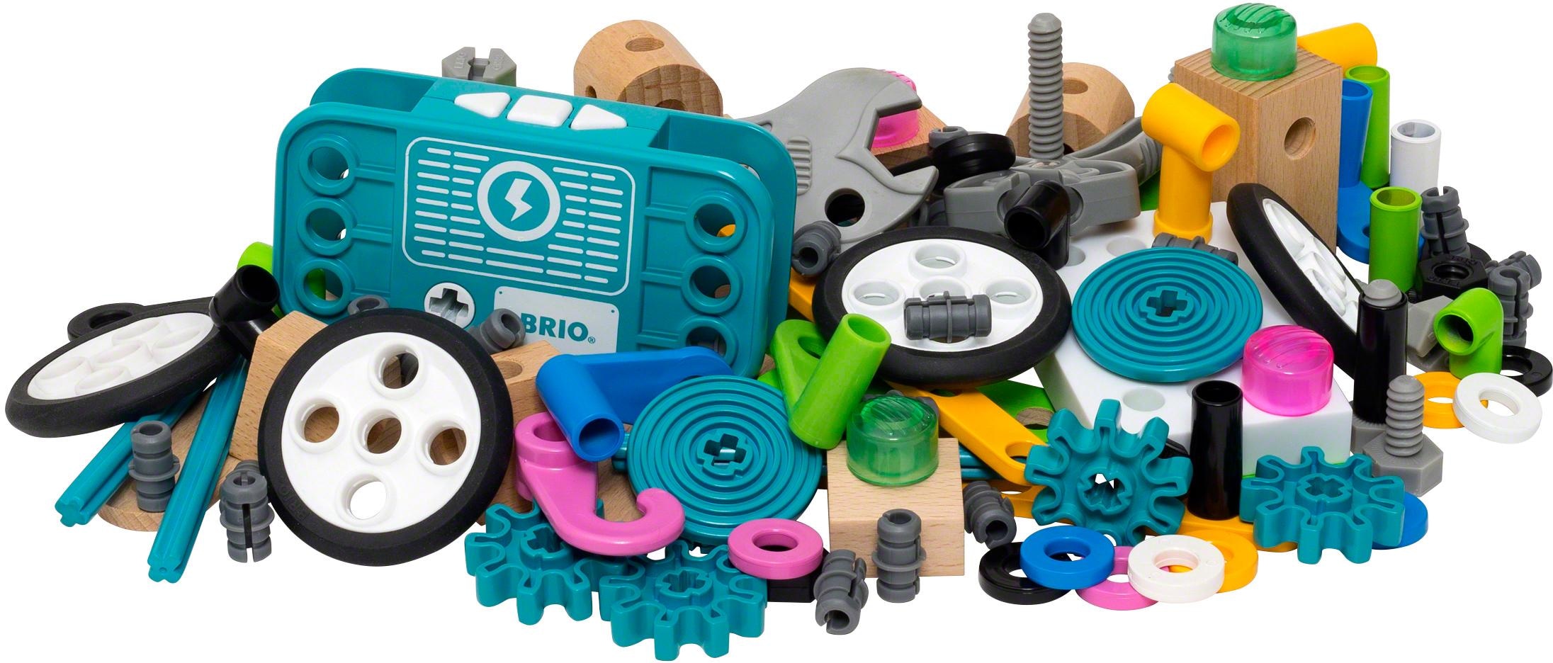 BRIO® Konstruktions-Spielset »Builder Motor-Set«, (121 St.), mit batteriebetreibenem Motor; FSC® - schützt Wald - weltweit